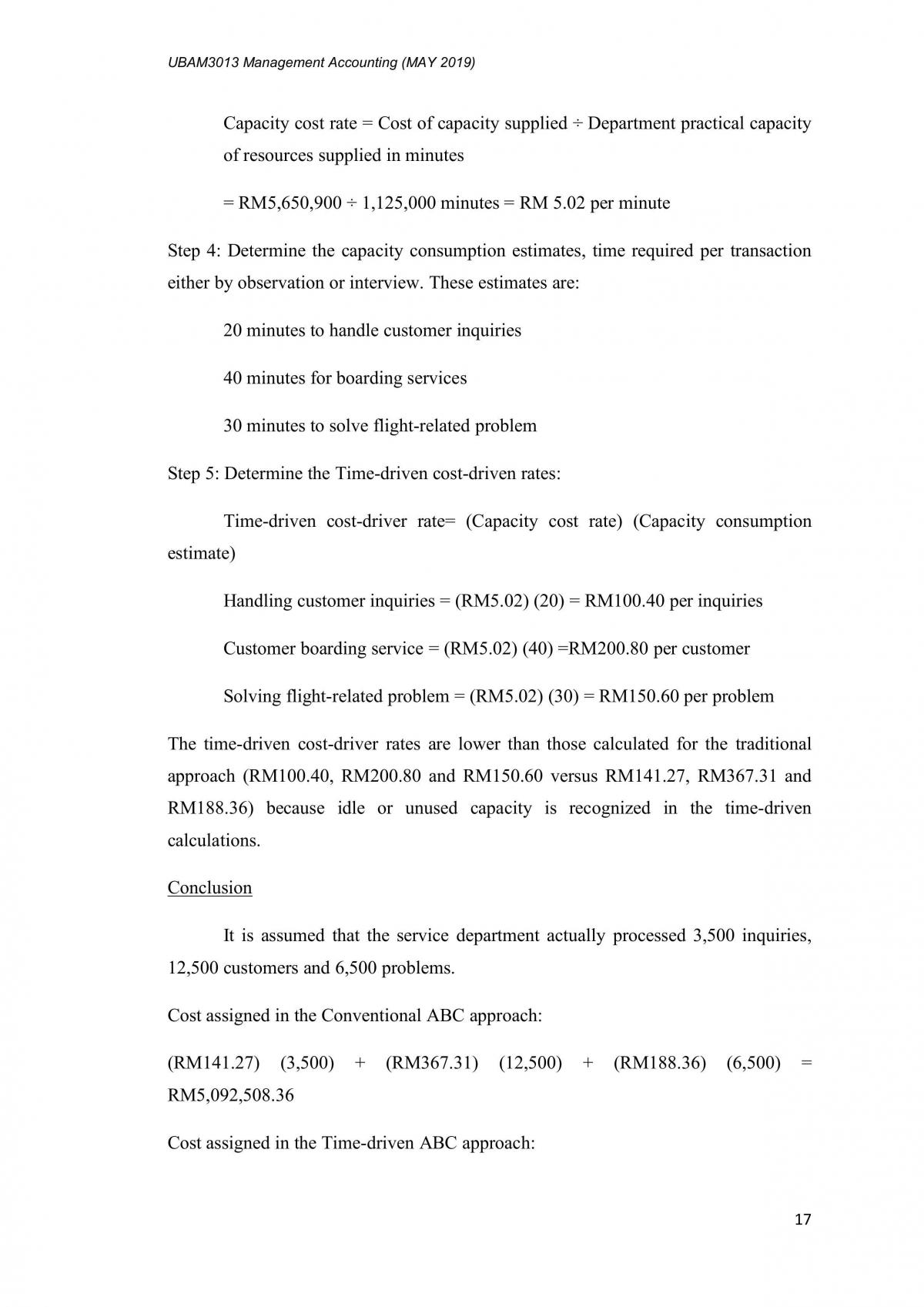 Management accounting assignment - Page 17
