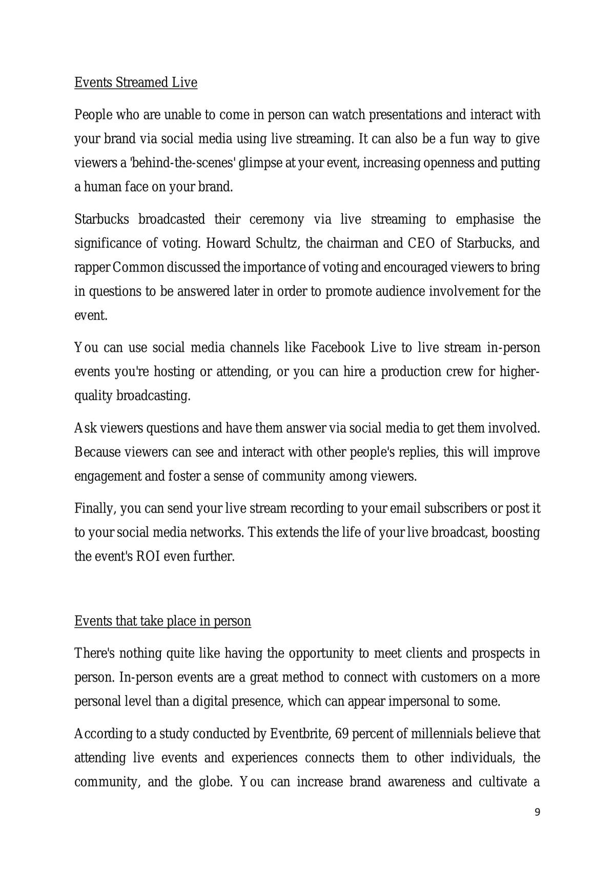 Event Marketing Notes - Page 9
