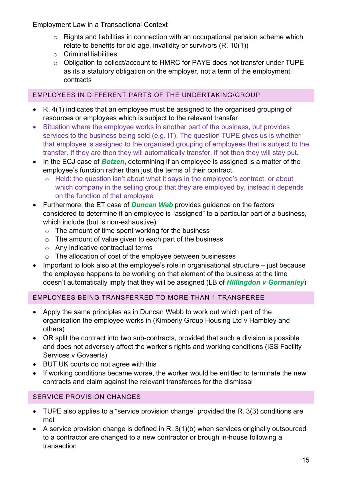 Complete Pensions & Employment Law Notes - Page 15