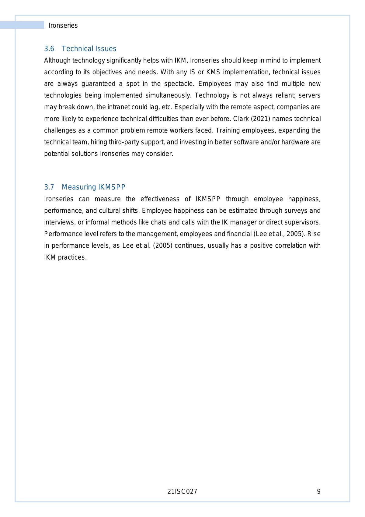 Report on Improving Information Knowledge Management  - Page 10