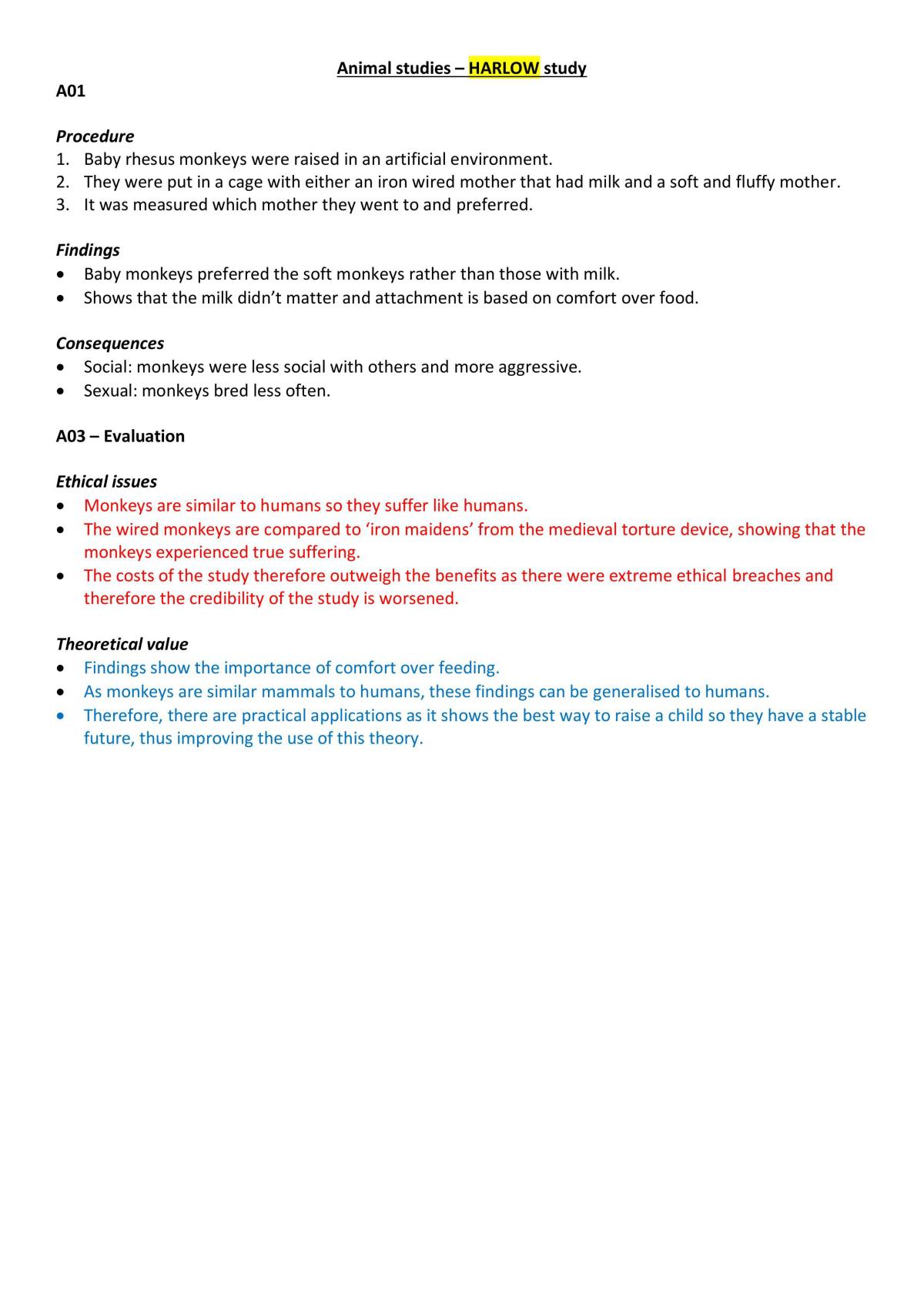 AQA A-Level Psychology notes - Page 49