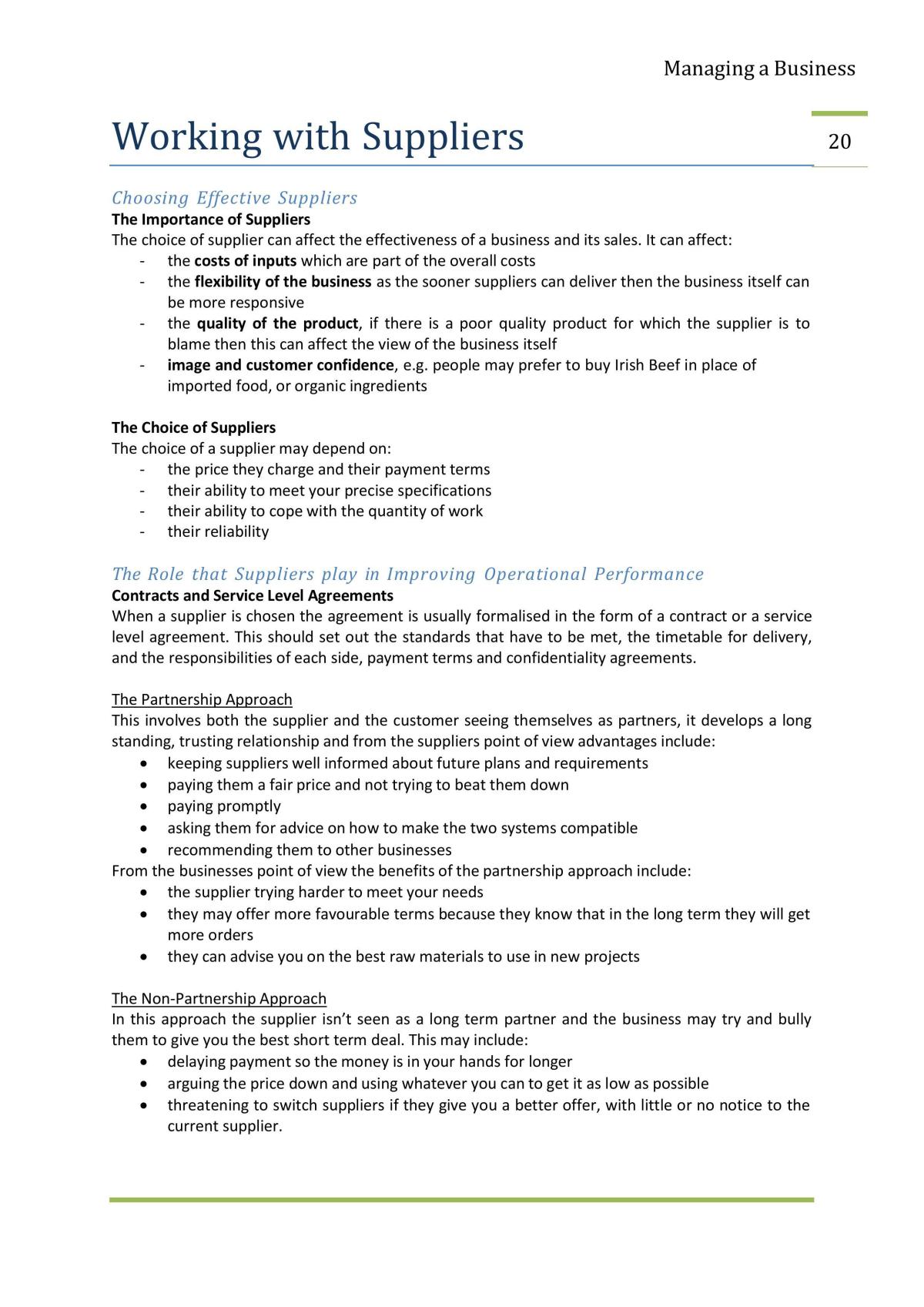 GCSE CCEA Business Studies notes  - Page 21