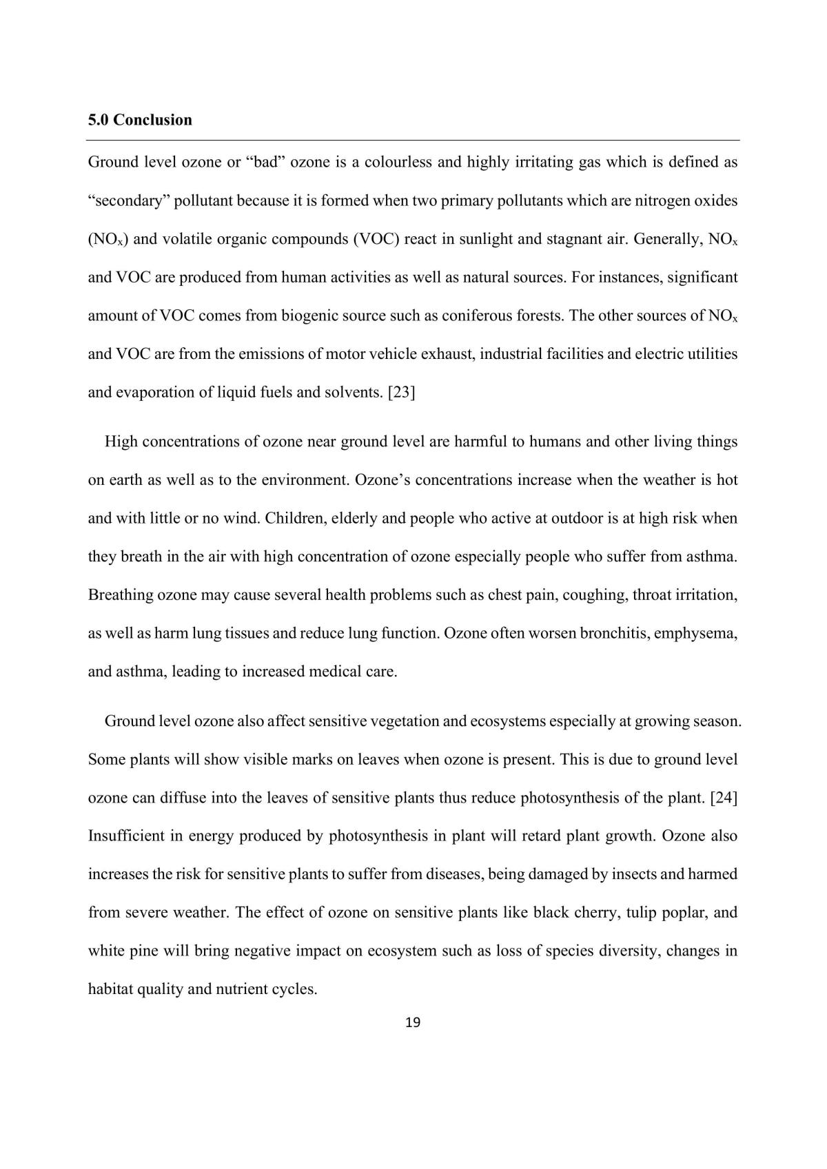 Term Paper Assignment: Ground-level Ozone - Page 21