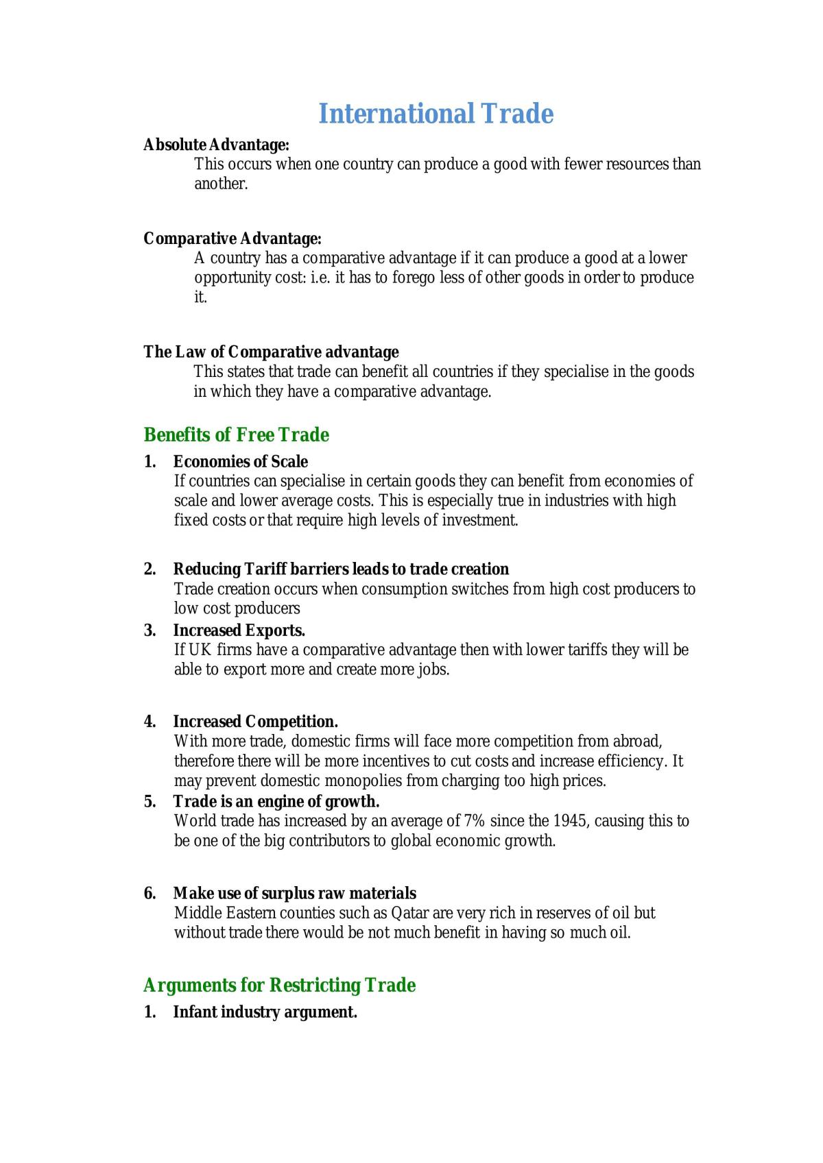OCR GCSE Economics, full notes  - Page 0