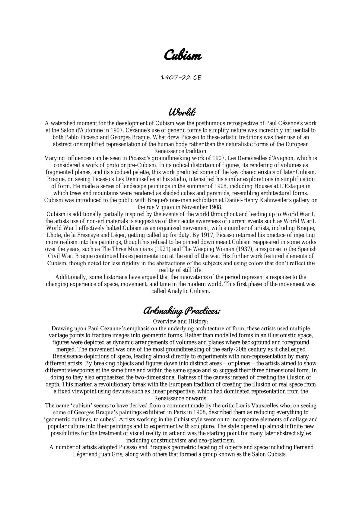Artistic Movements Timeline  - Page 33