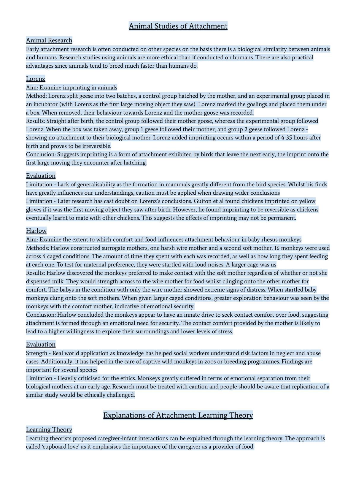 Entire Paper 1 Psychology Study Notes - Page 15