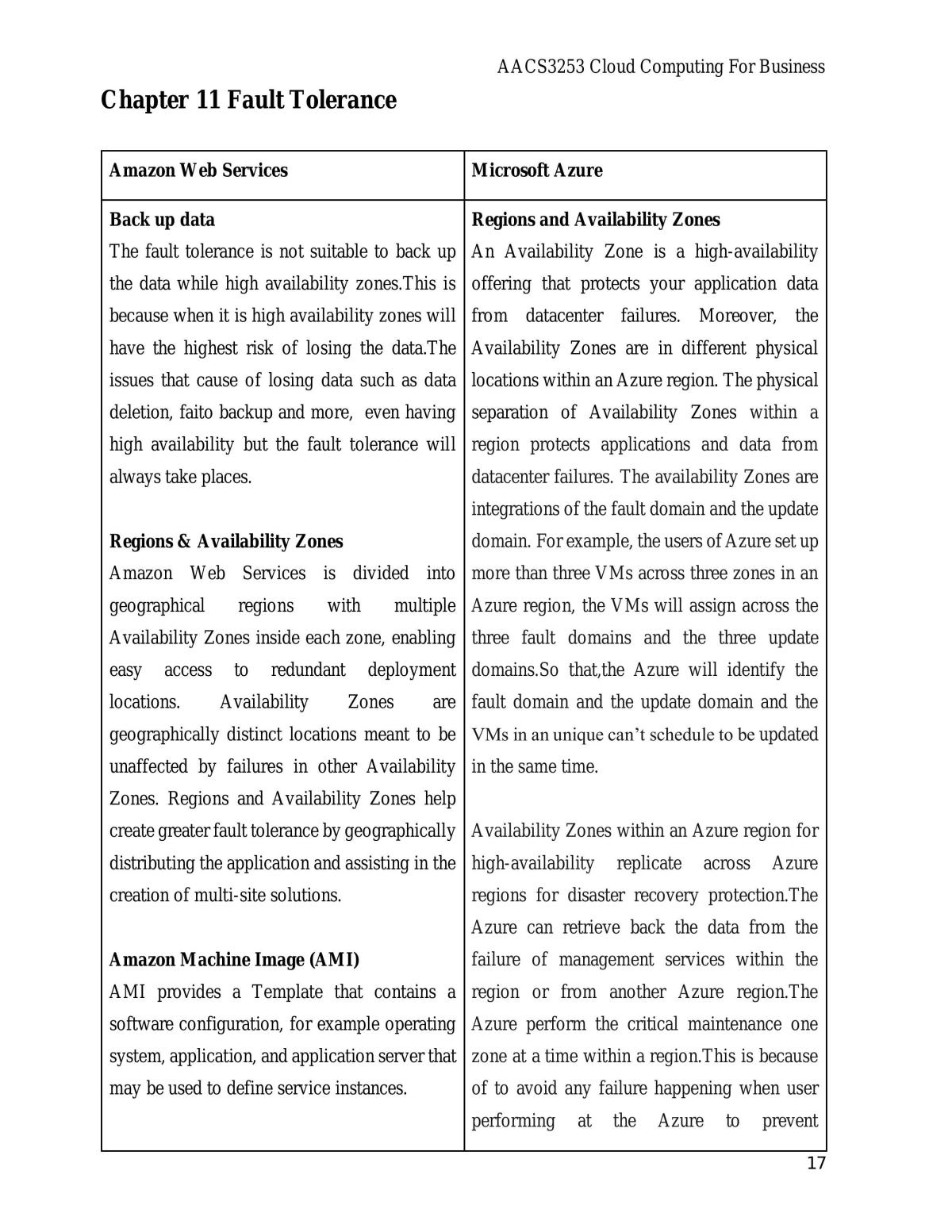AACS3253 Cloud Computing for Business Notes - Page 17