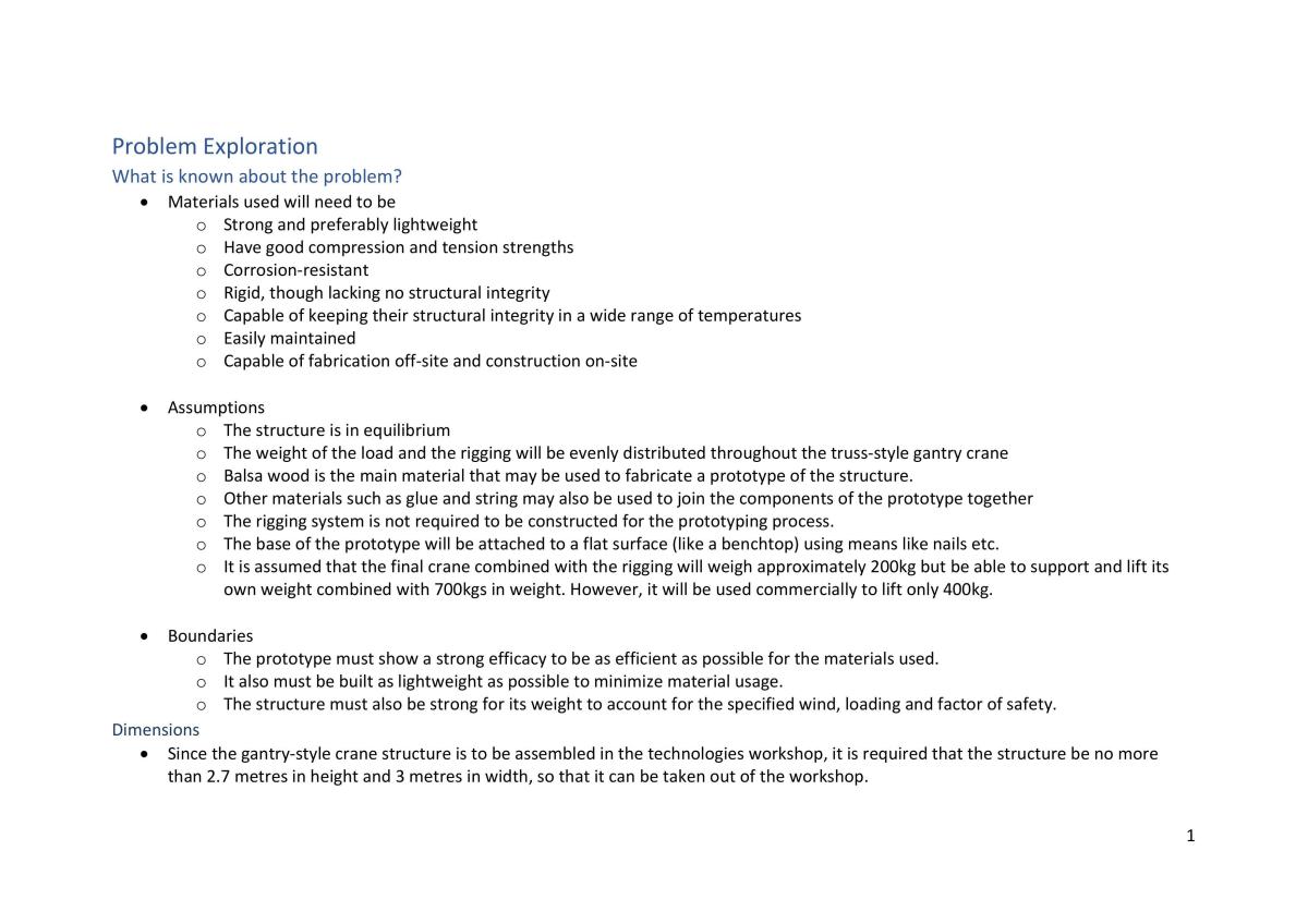 Development, Testing and Appraisal of a Workshop Gantry Crane - Page 4