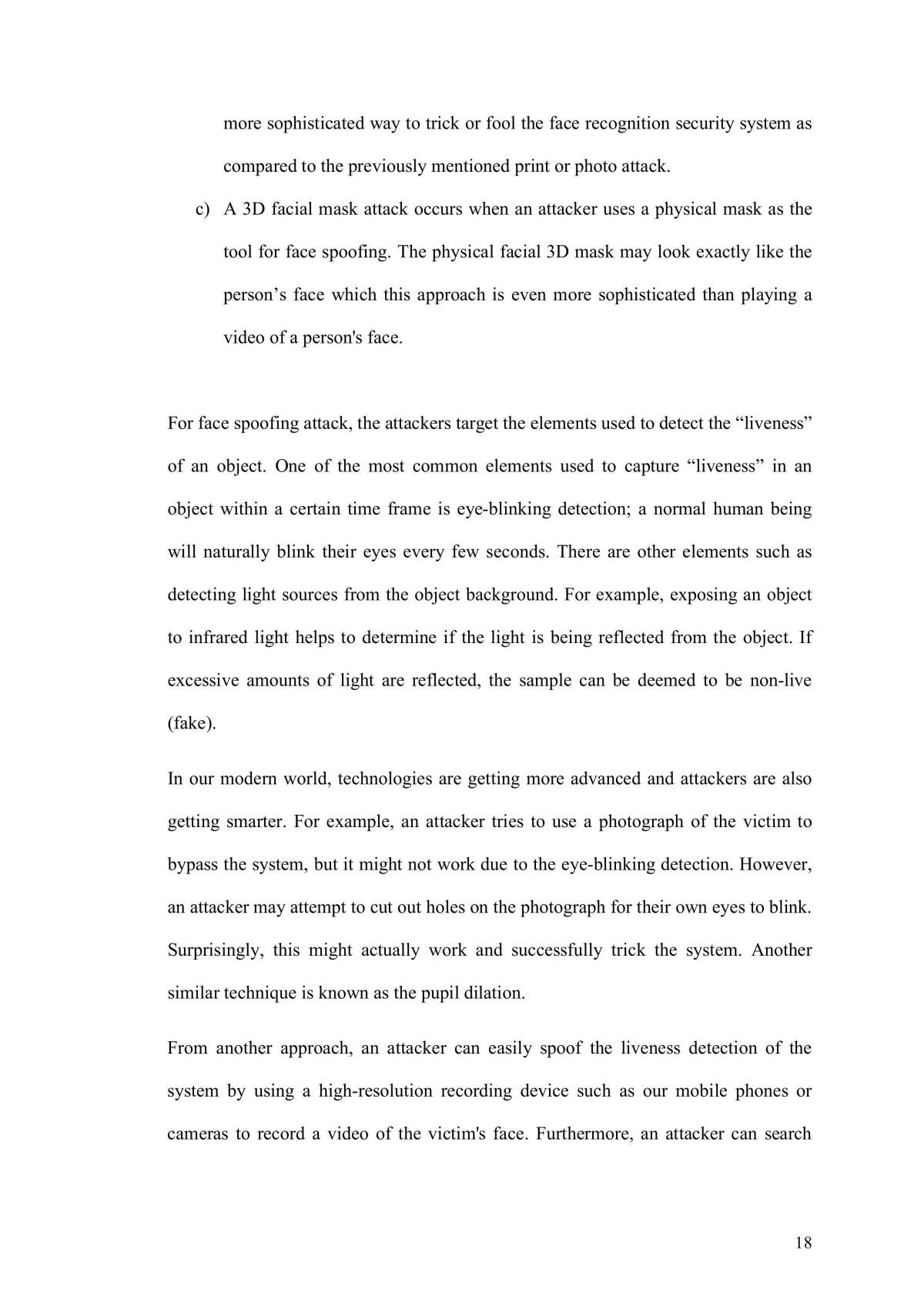 EE8084 - Assignment Report on Biometric Anti-spoofing & Liveness Detection - Page 18