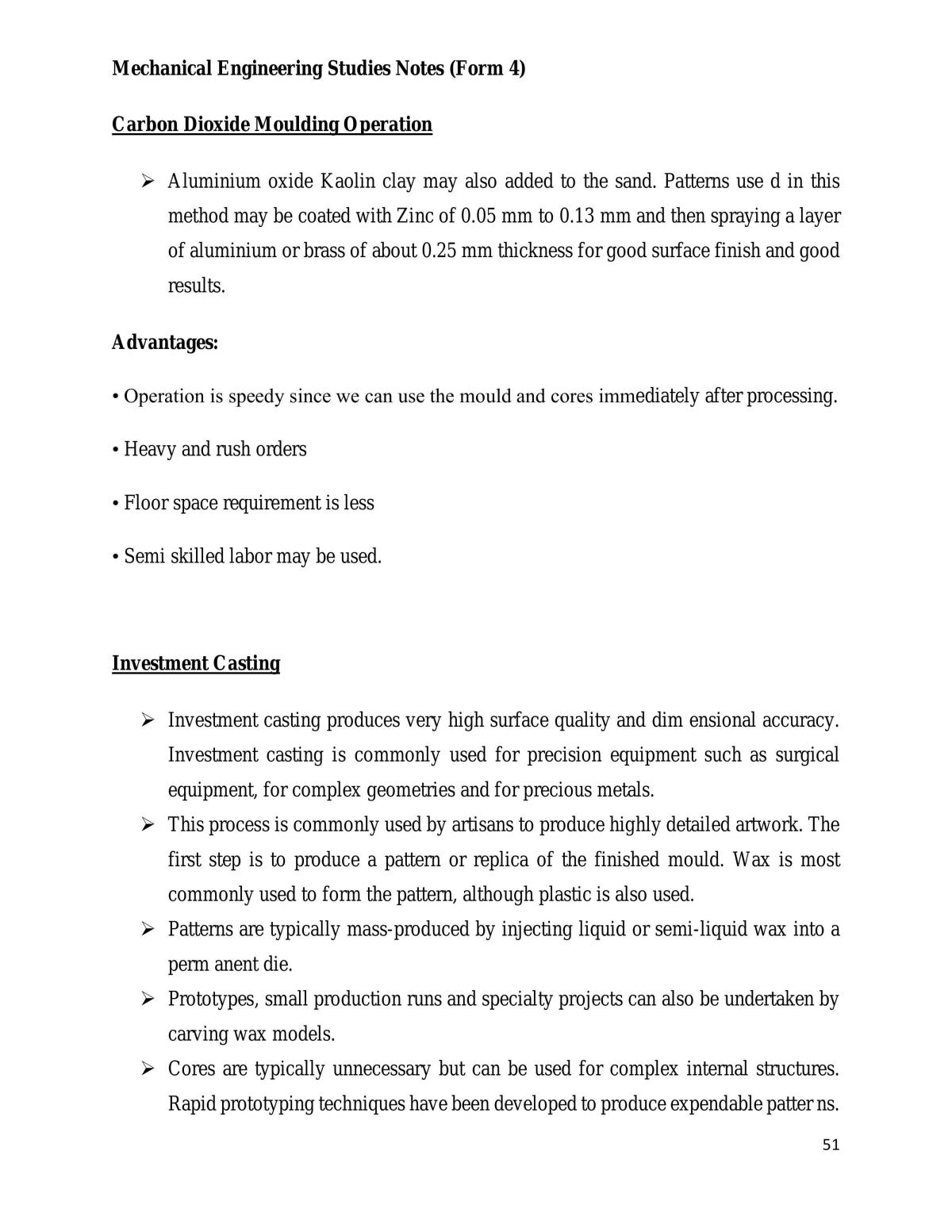Mechanical Engineering Studies Notes [F4] - Page 51