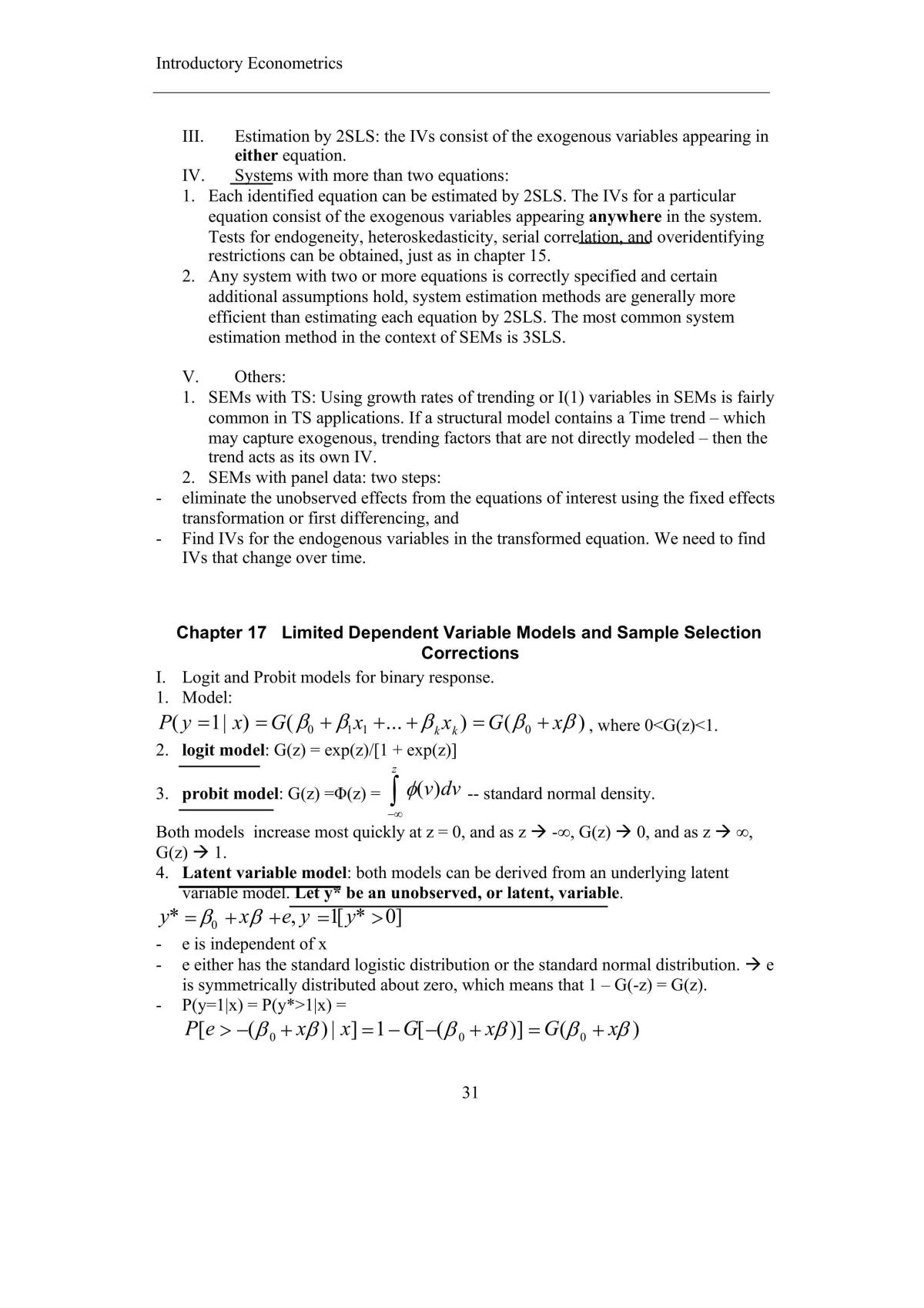 Econometrics Notes - Page 32