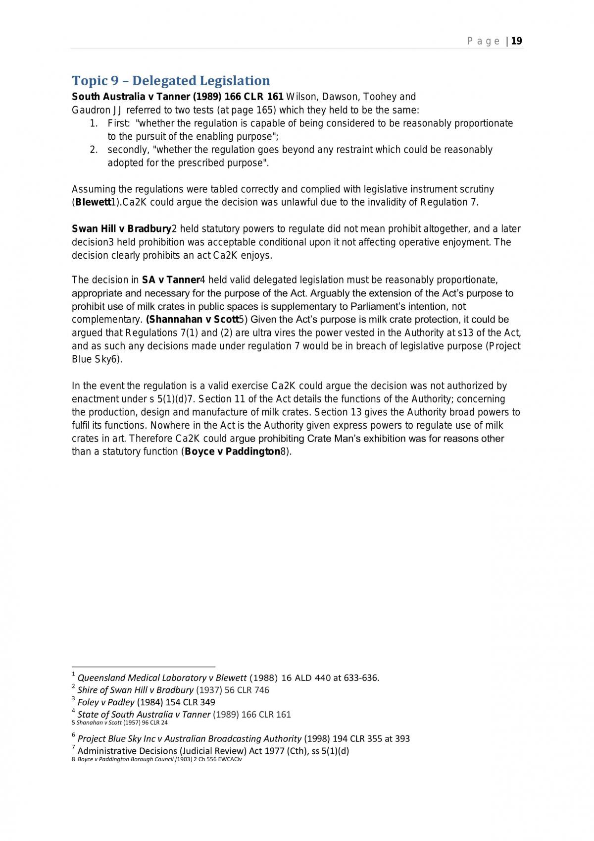 Admin law subject notes - Page 19