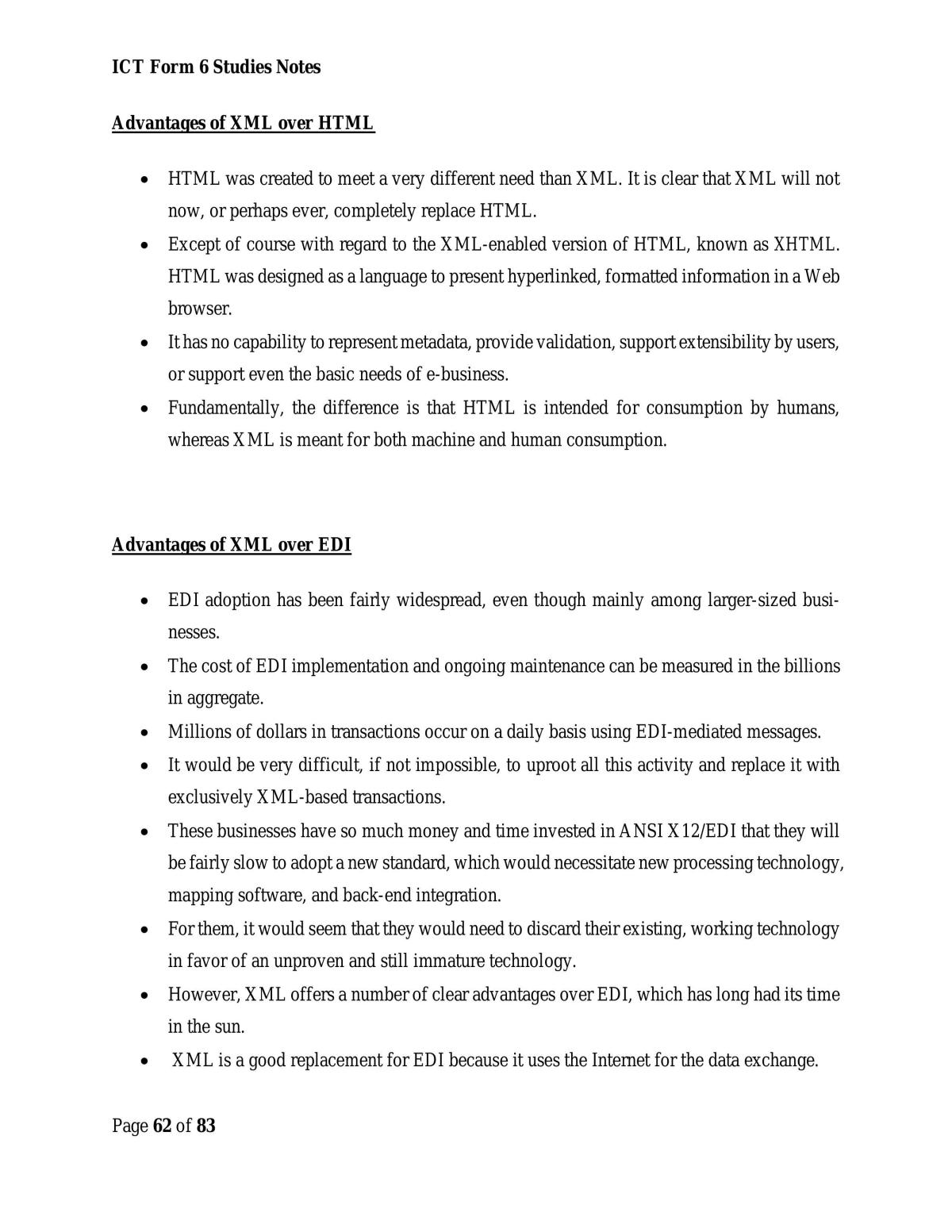 Information and Communication Technology Form 6 Studies Notes - Page 62