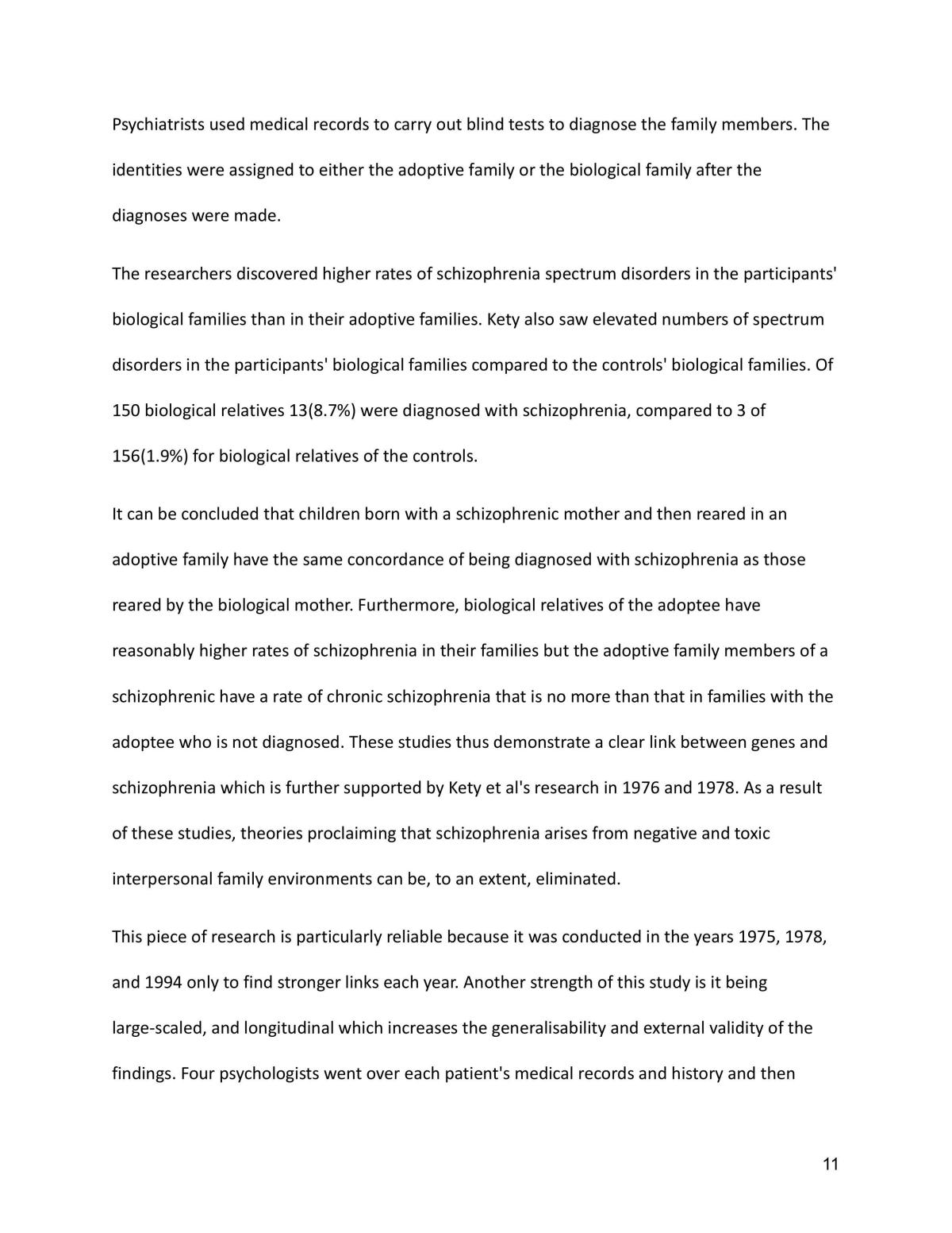 To what extent can schizophrenia be developed through inheritance - Page 11