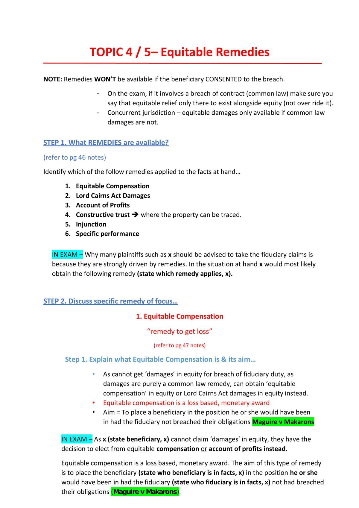 MLL405 Complete Answer Guide - Page 9