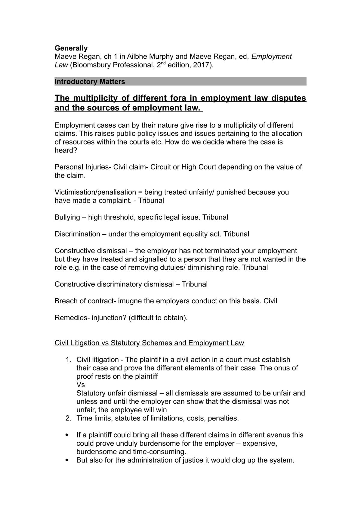 Detailed Notes - Employment Law - Page 5