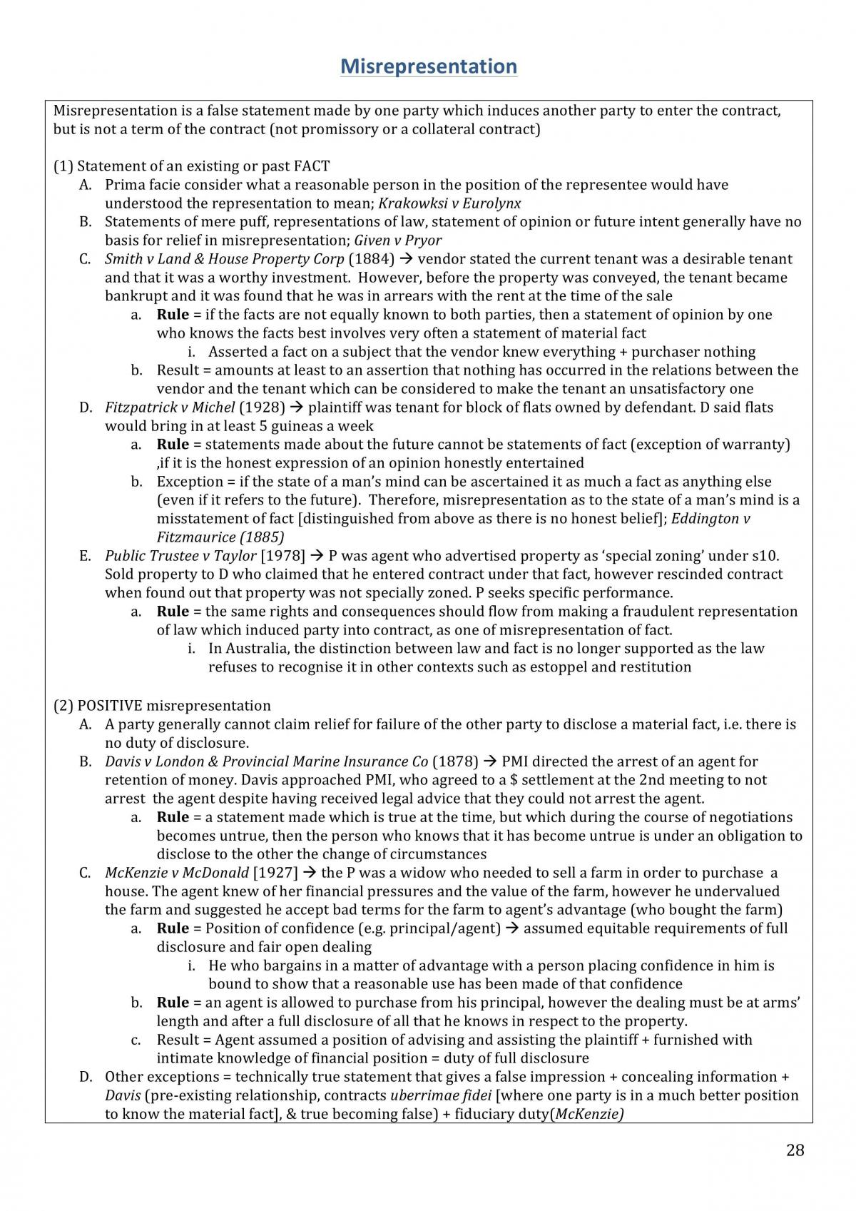 Complete Contracts Exam Notes - Page 28