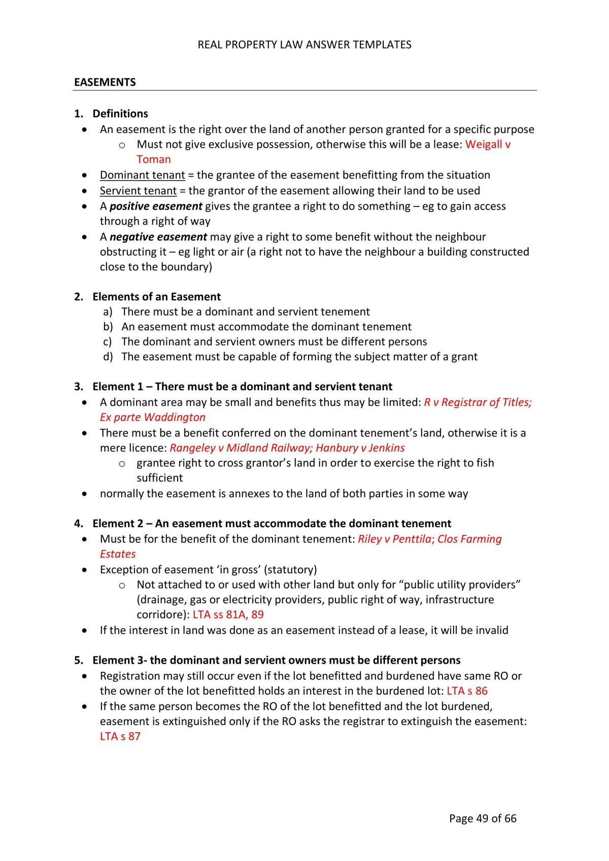 Real Property Law Notes - Page 49