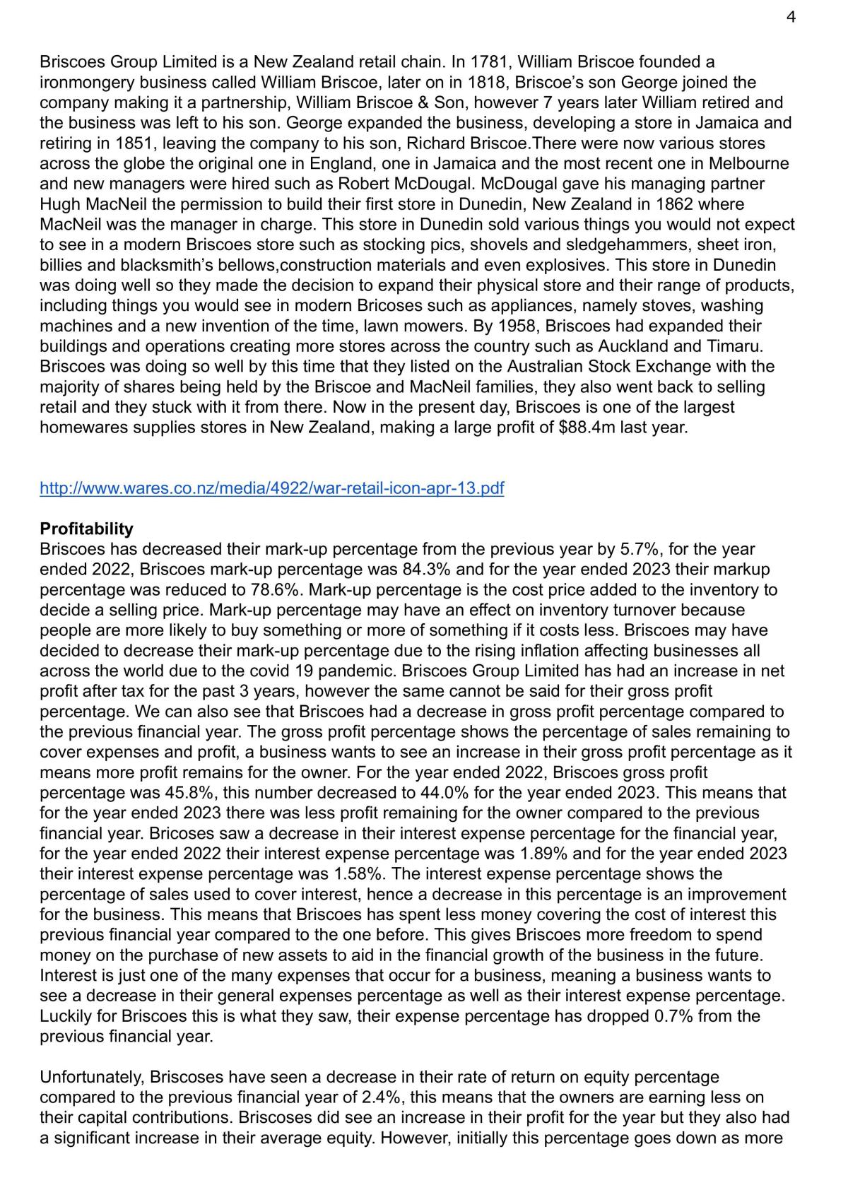 NCEA Accounting 3.4 Interpret an Annual Report  - Page 4