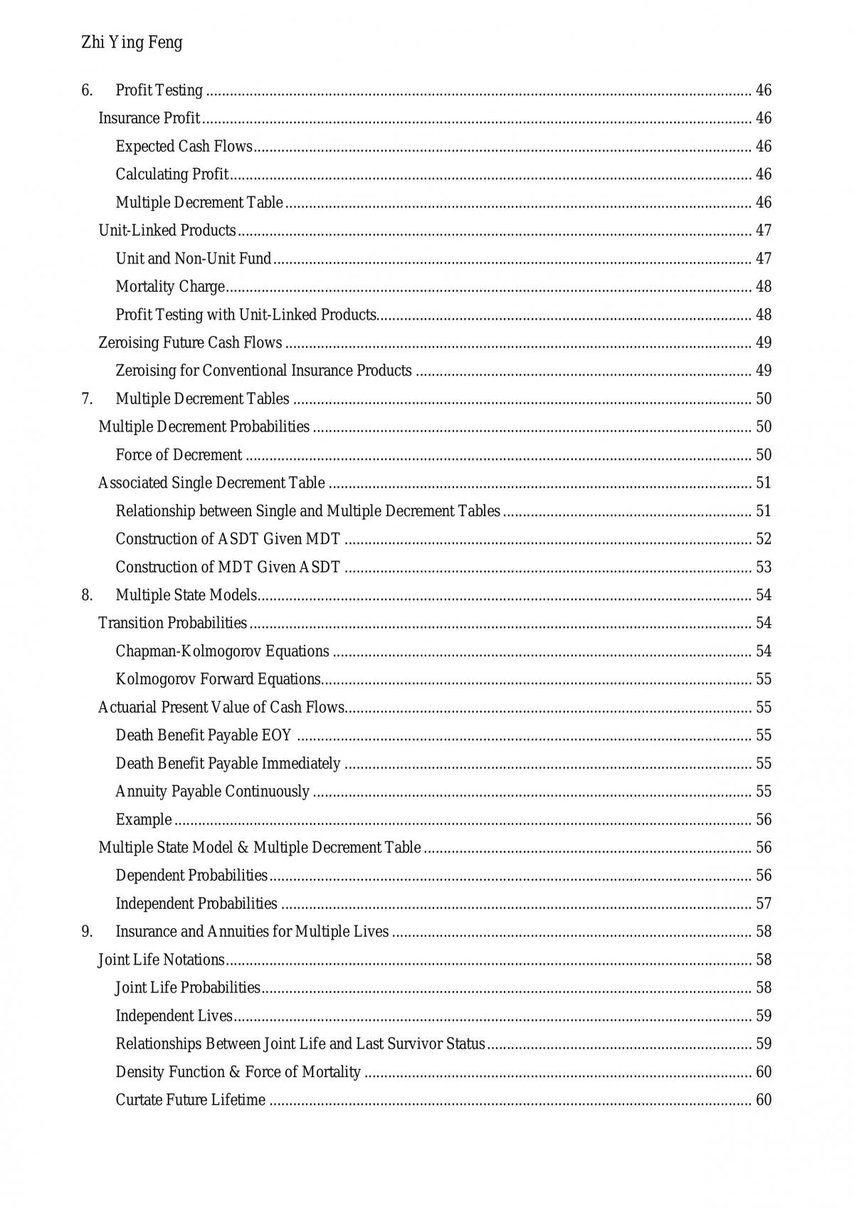 ACTL3151 Full Course notes - Page 4