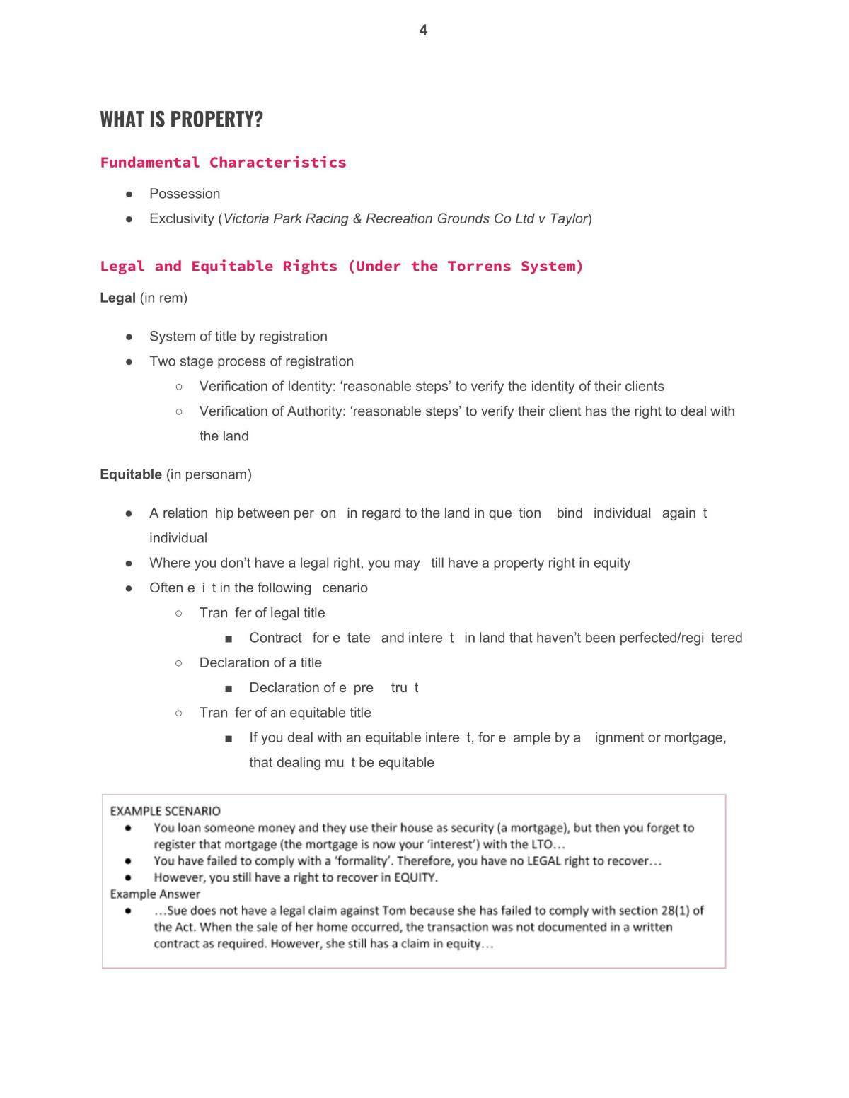 Property Law Study Guide - Page 4