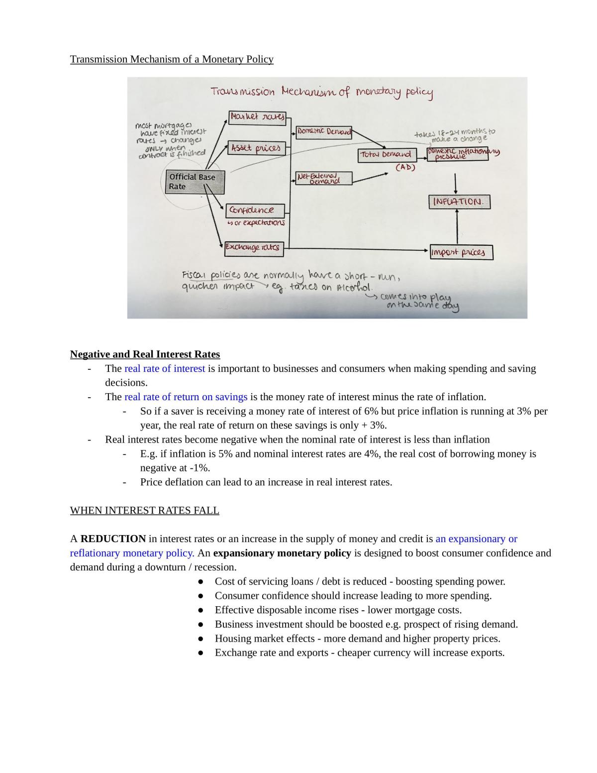 Economics (Edexecel) Theme 2 Study notes  - Page 41
