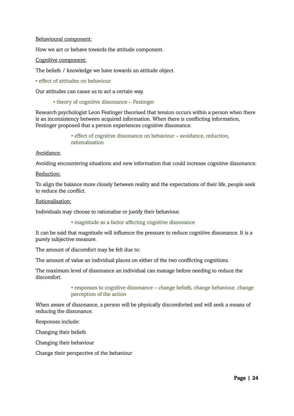 Annotated SCSA Psychology syllabus notes UNIT ONE + TWO - Page 24