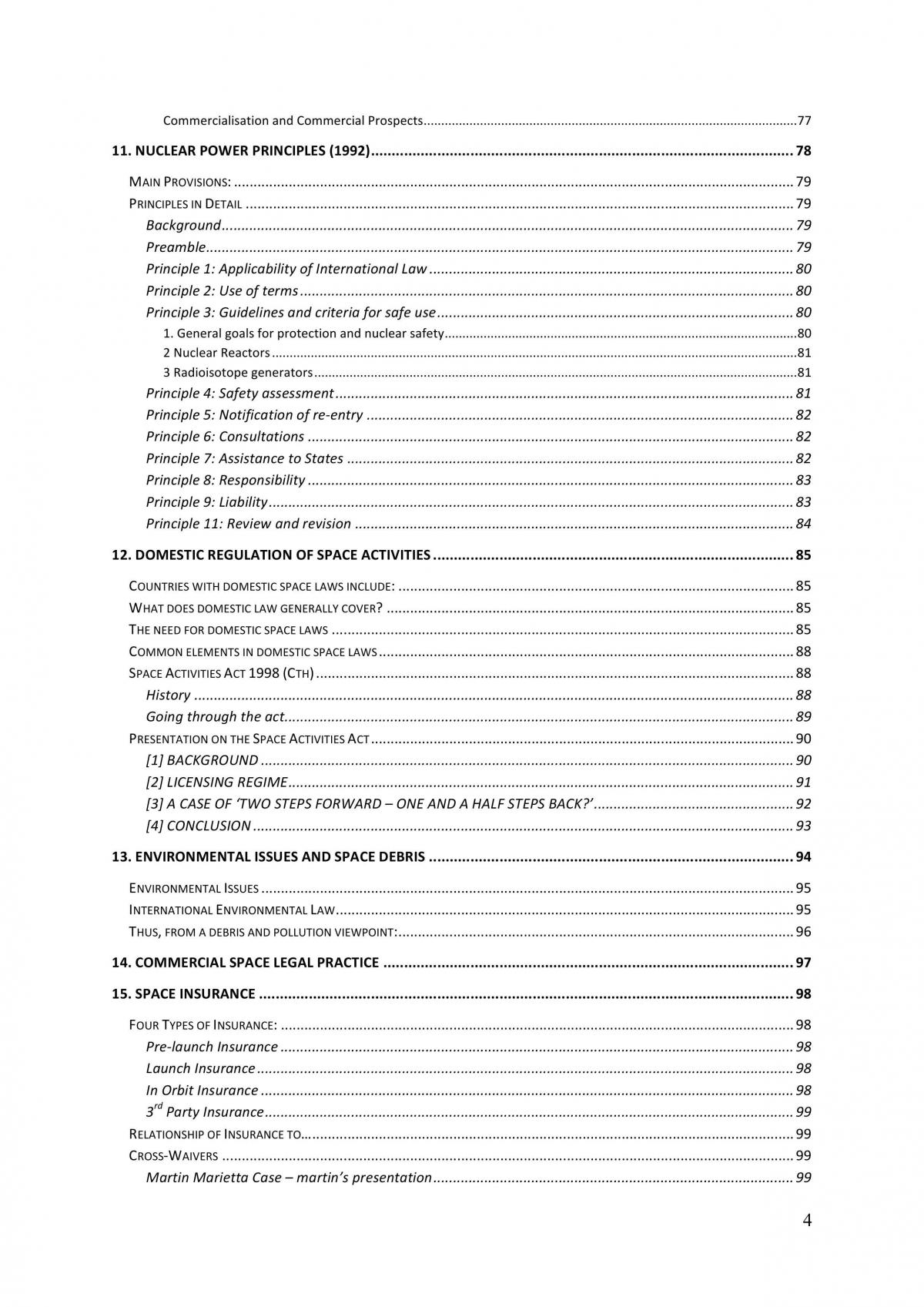 LAWS3190 Issue of Space Law Final Notes - Page 4