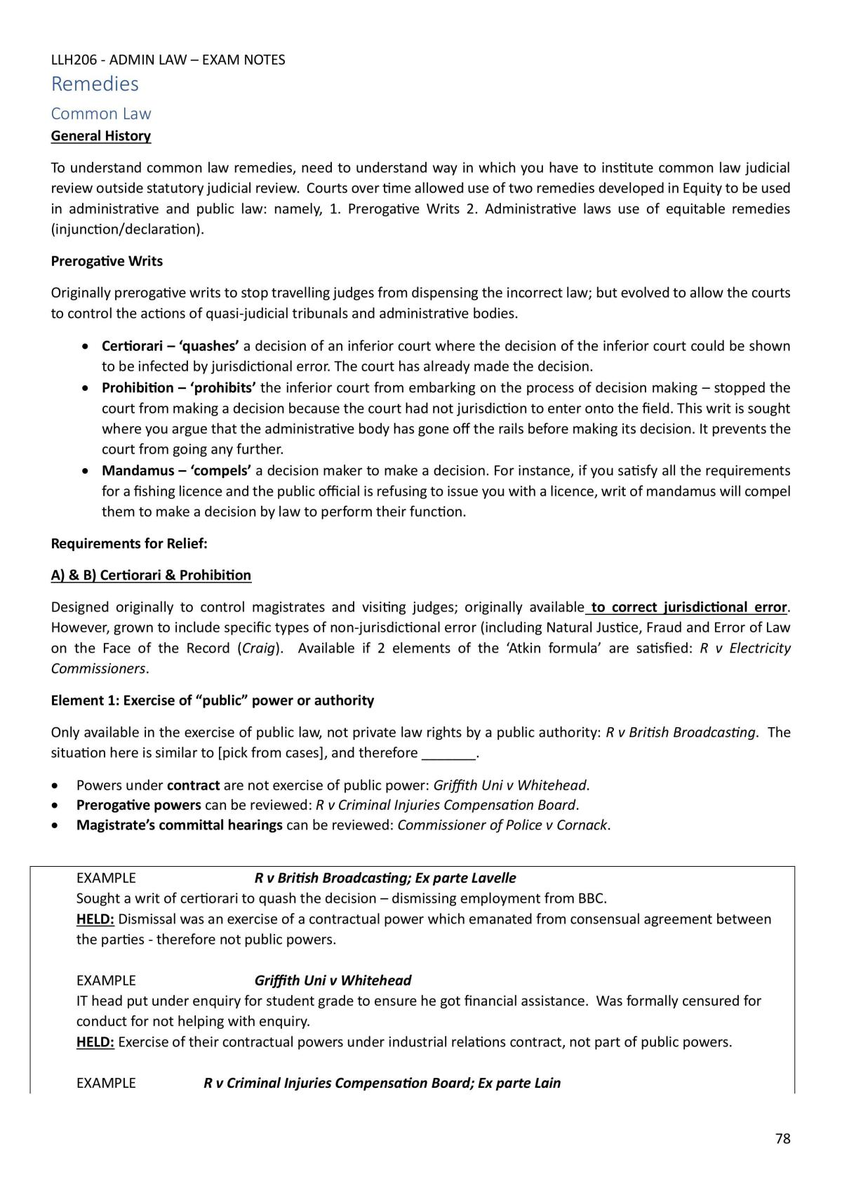 Exam Notes  - Page 78