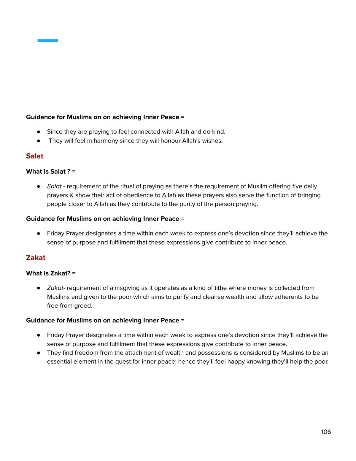 SOR 2 Study notes - Band 6 - Page 106