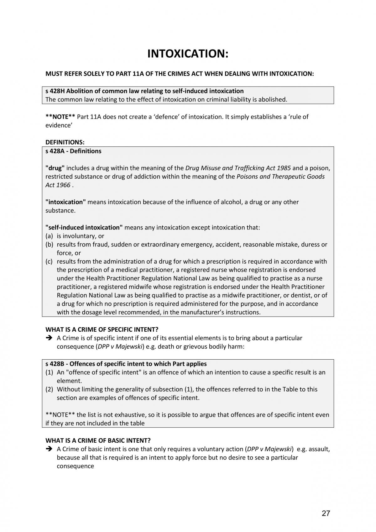 Criminal Law Notes  - Page 27