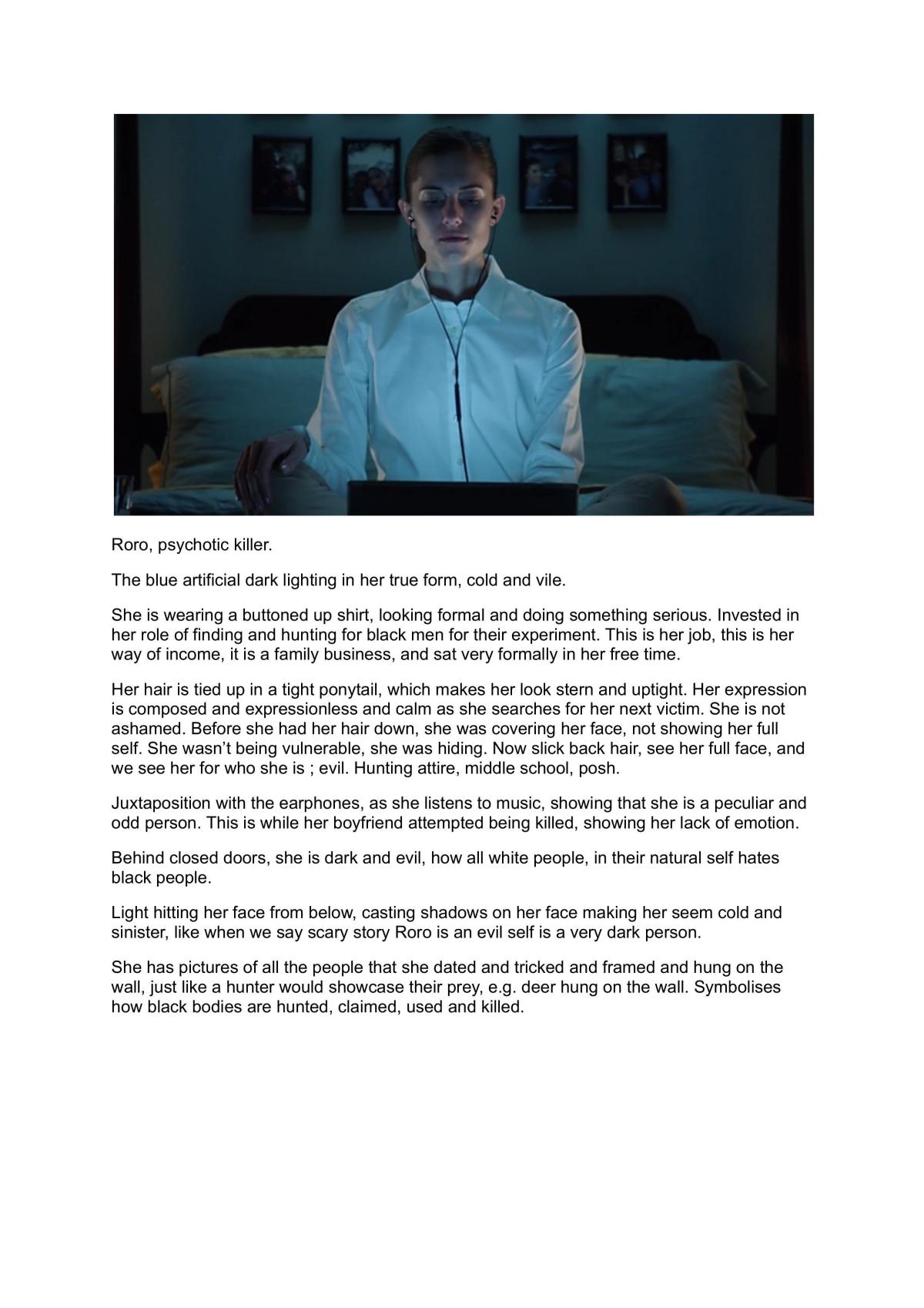 Visual Text - Get Out - Notes - Page 20