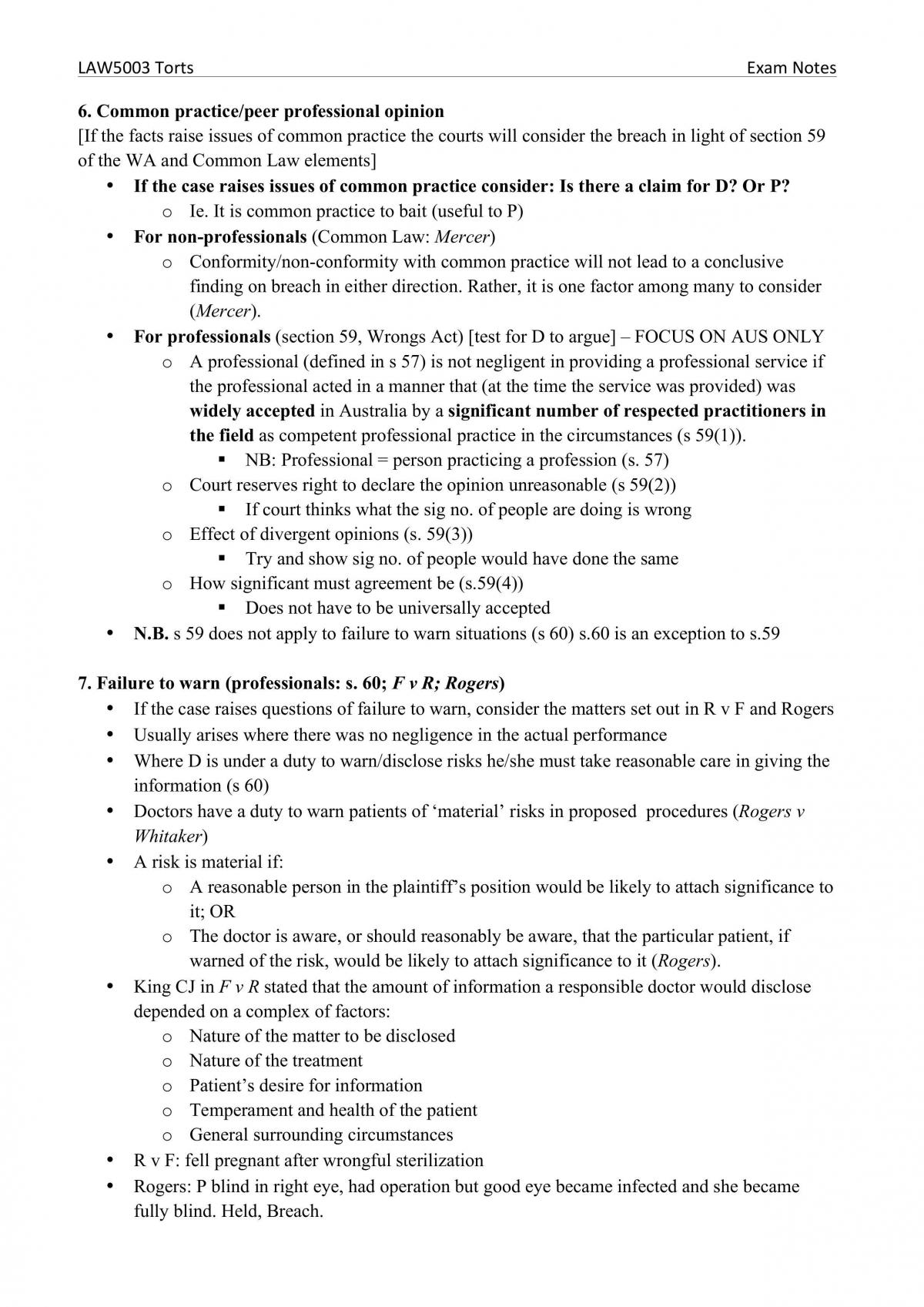 Torts Exam Notes - Page 44