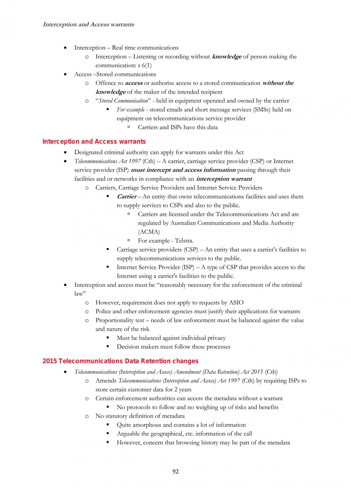 information technology law notes