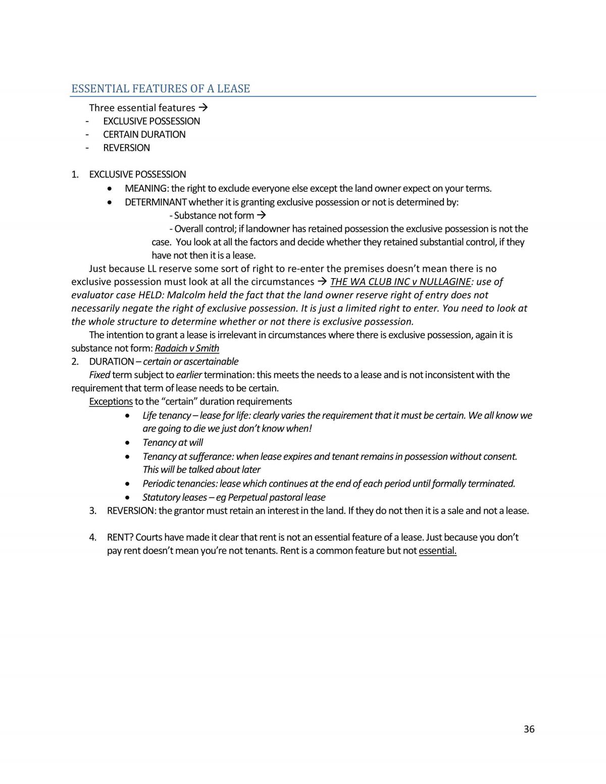 Property Exam Notes - Page 36