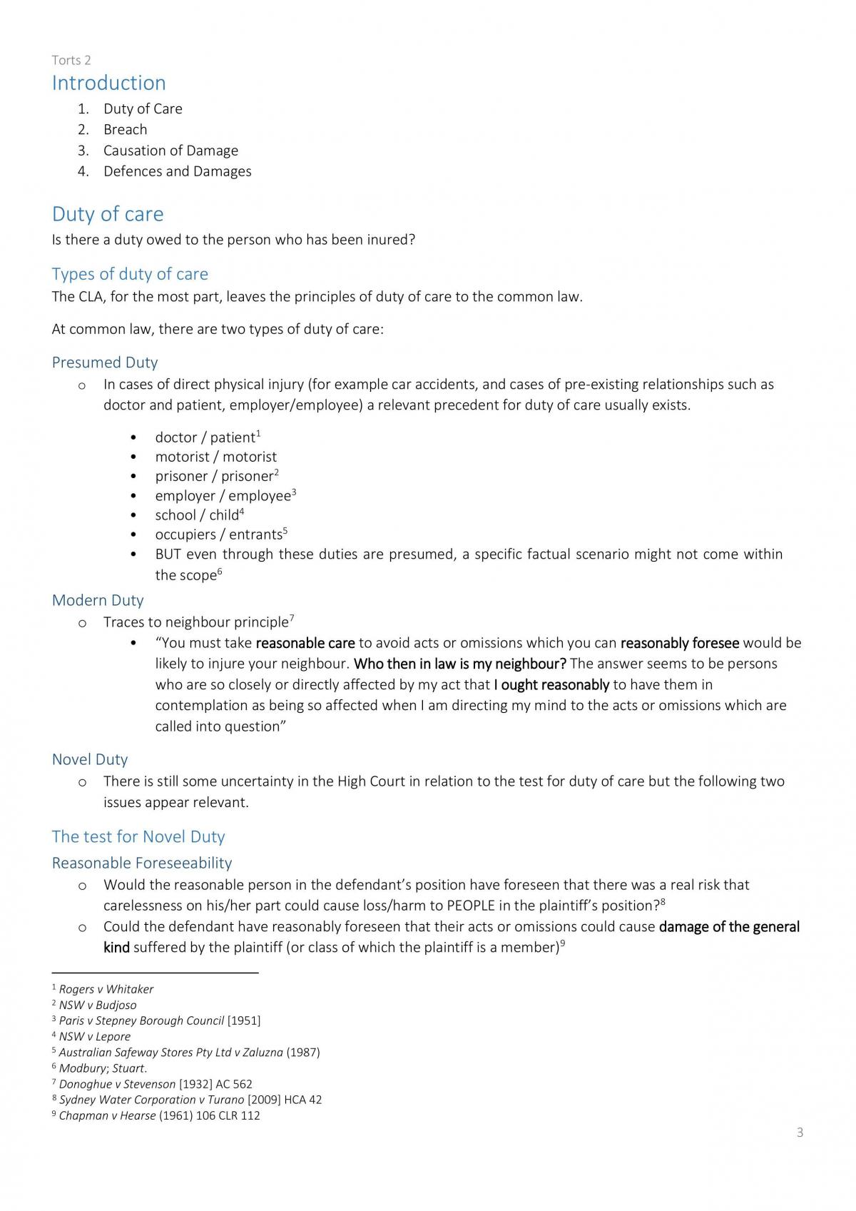 Torts 2 Final Exam Notes  - Page 4