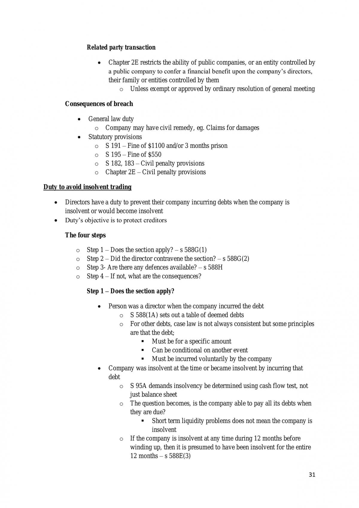 Business Organisations Notes - Page 31