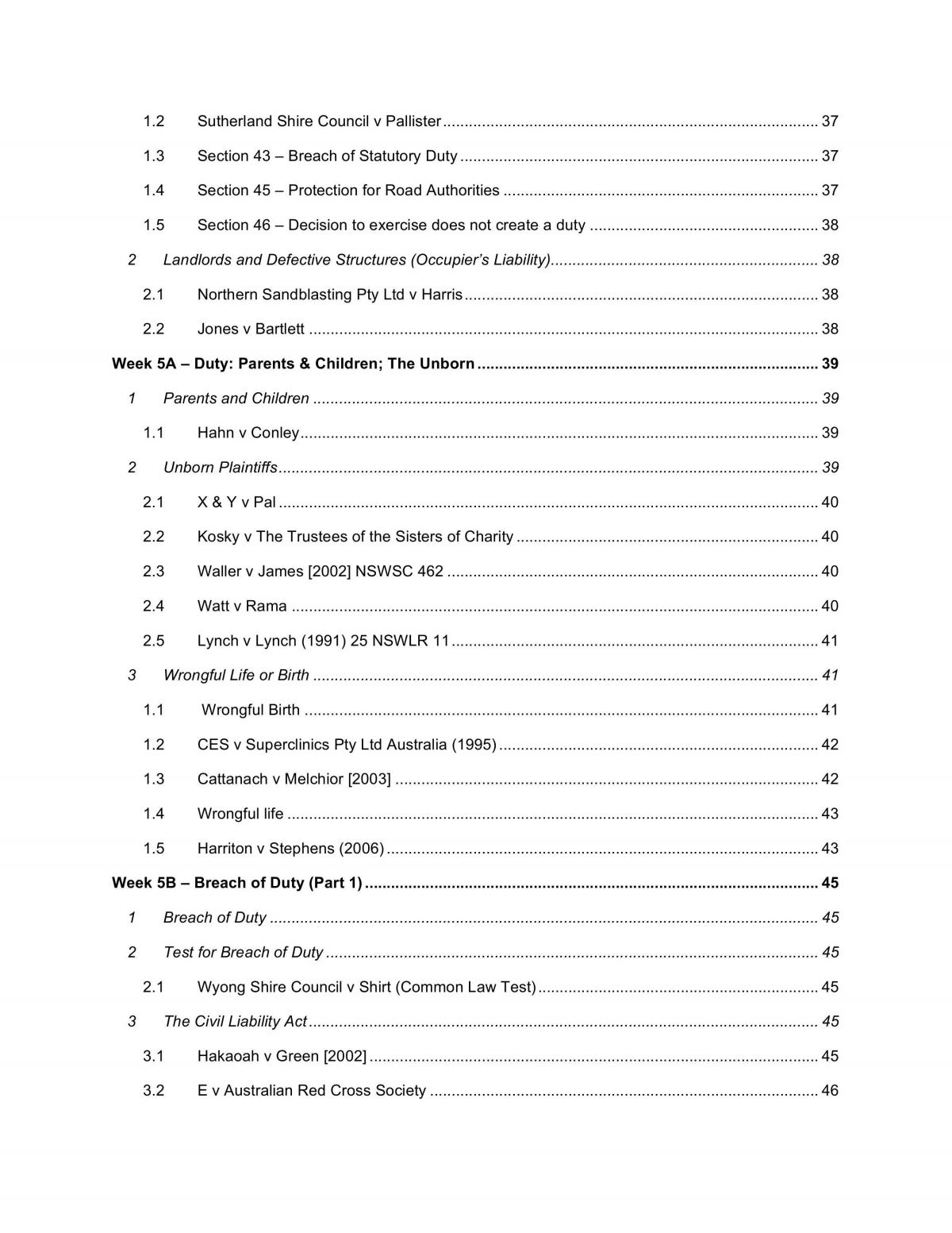 Complete Notes - LAWS1061 (Torts) - Page 4