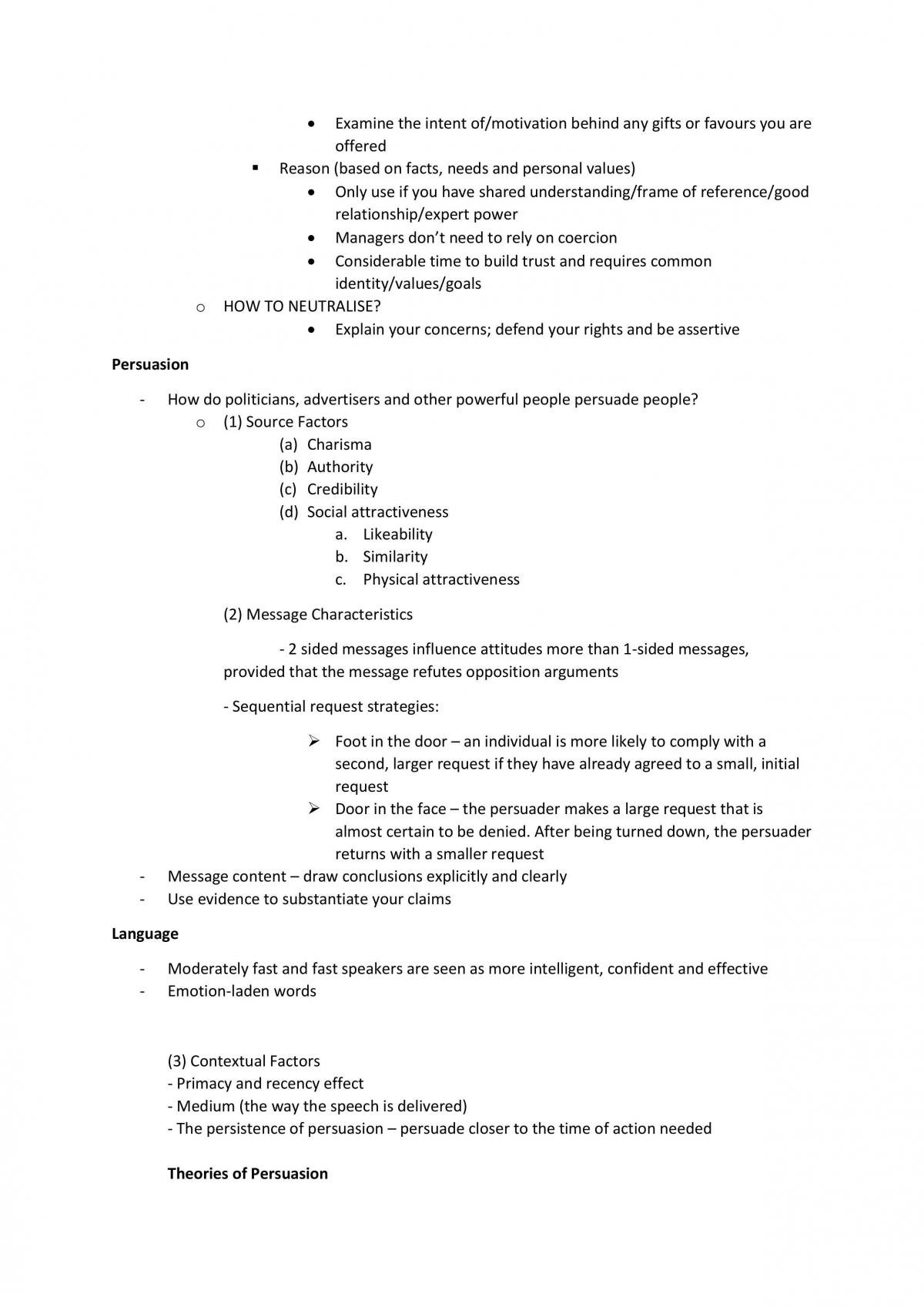 Complete Comprehensive Notes on MGTS2604 - Managerial Skills and Communication - Page 52