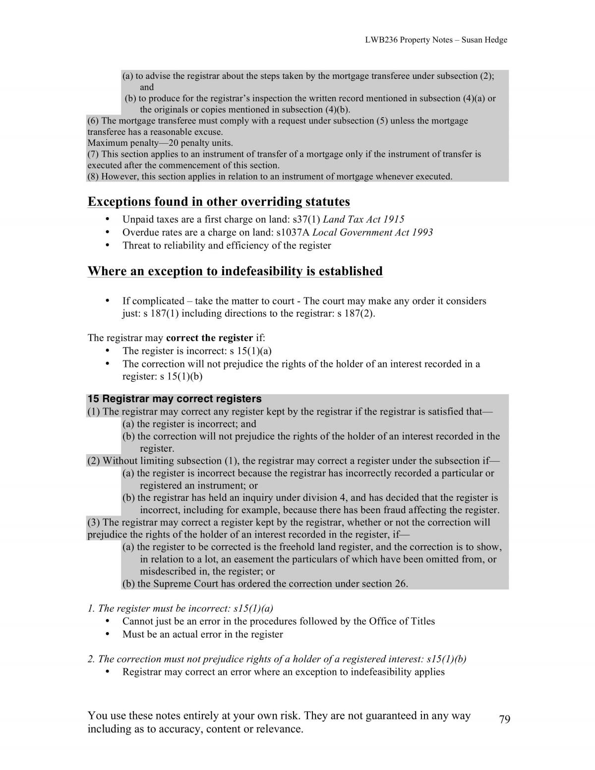 Property Notes - Page 79