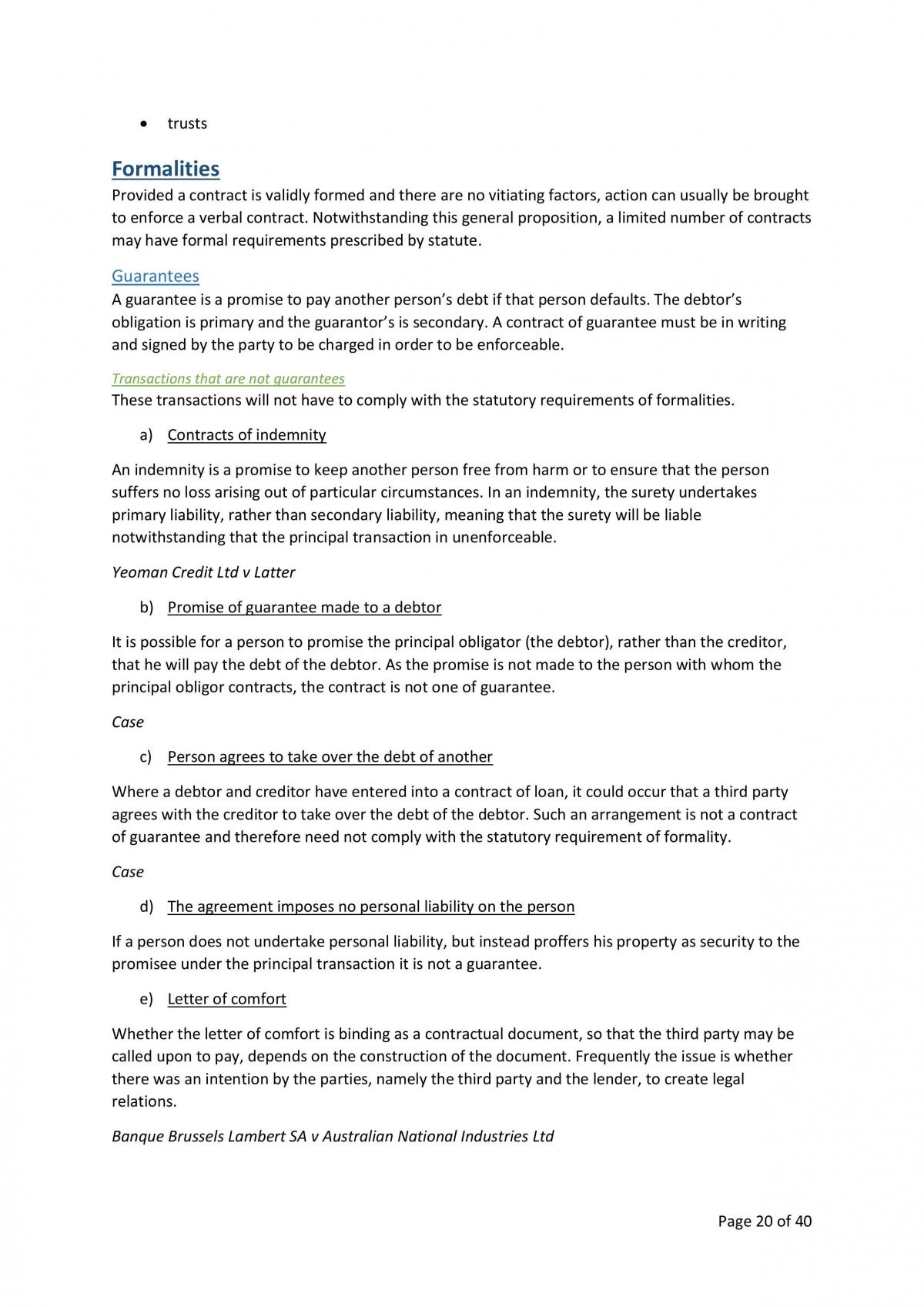 Contract Law A - full notes - Page 20