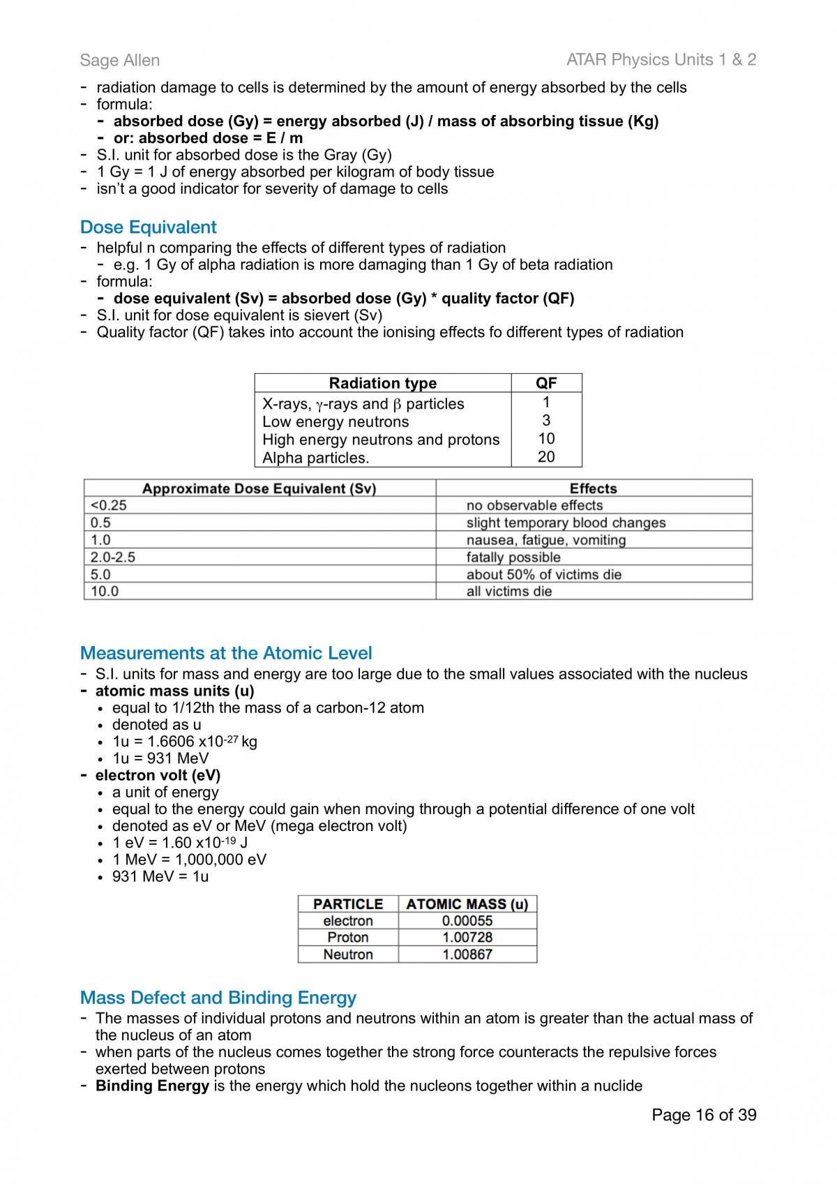 Comprehensive Physics Notes Year 11 - Page 16