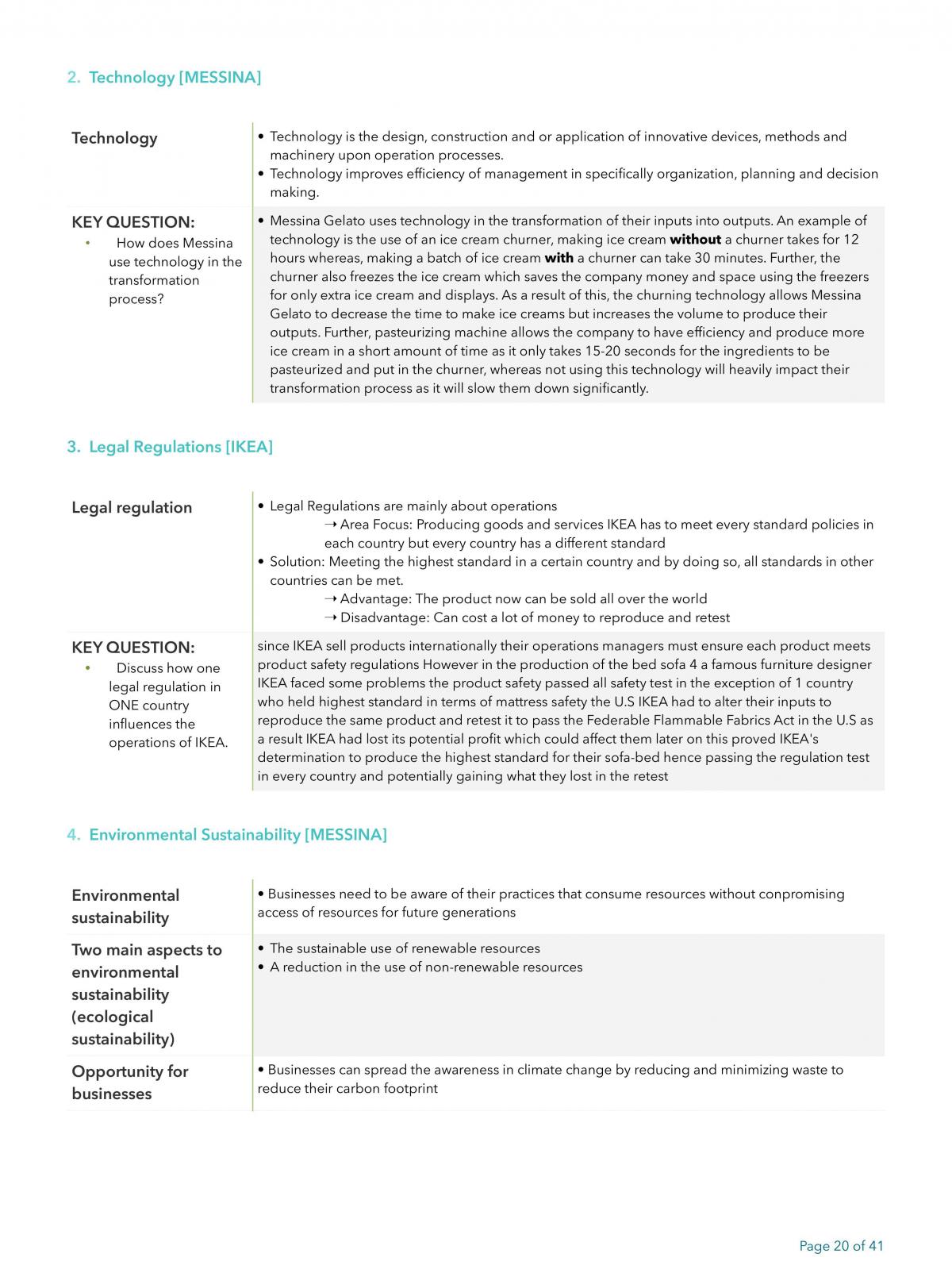 Business Studies - Operations Notes - Page 20