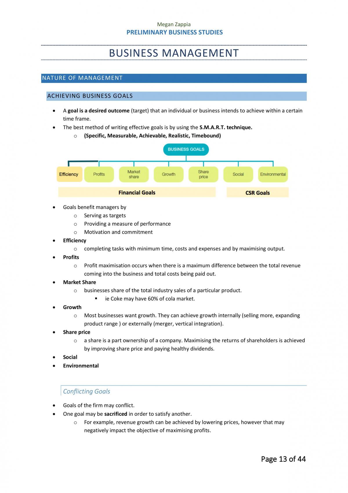Complete Preliminary Business Studies Notes - Page 14