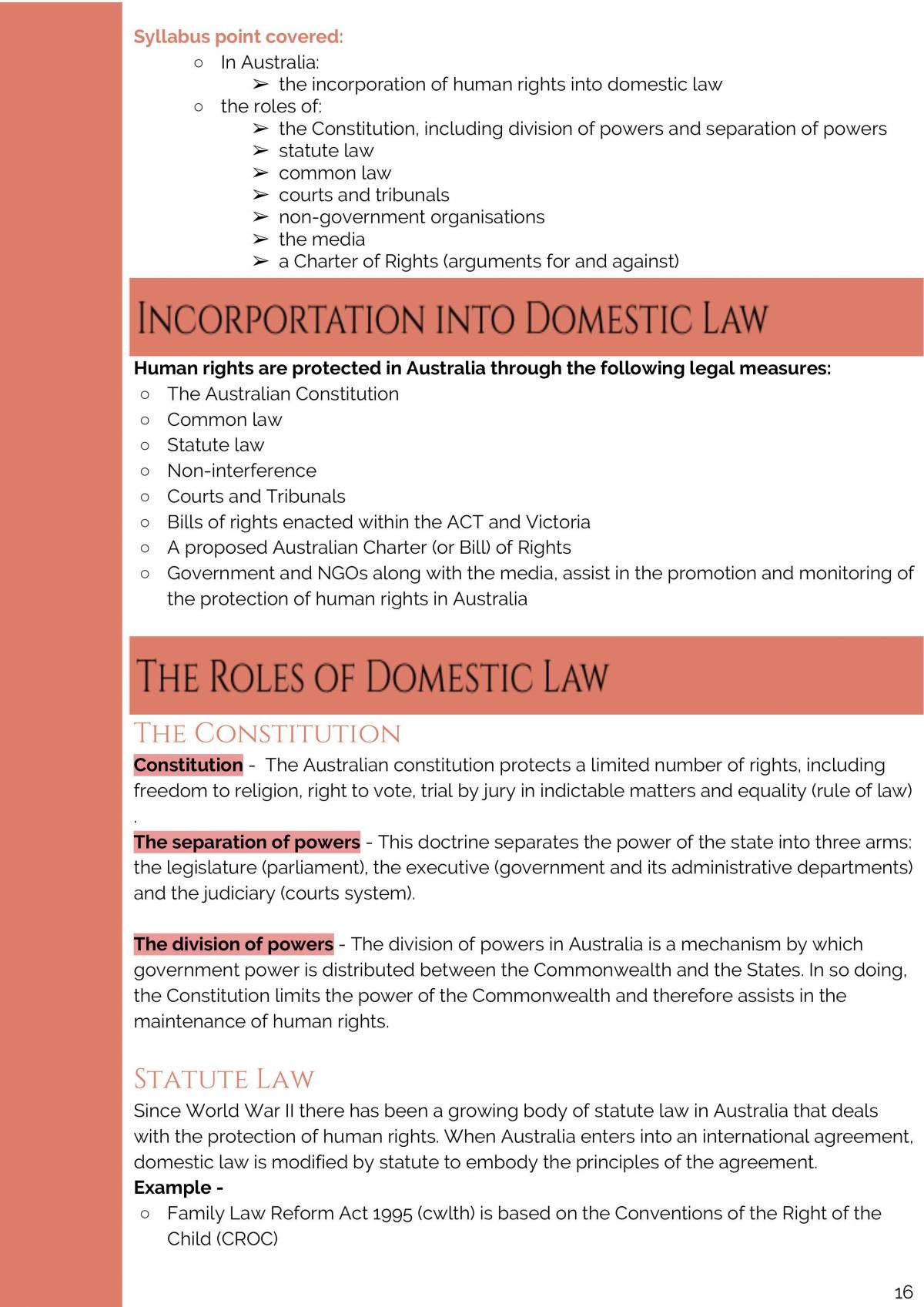 Complete Human Rights Notes in Syllabus Format - Page 16
