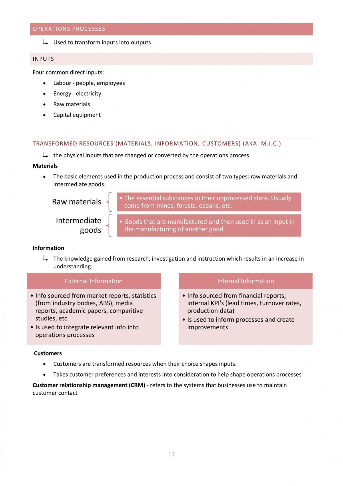 Operations Study Guide - Business Studies - Page 11