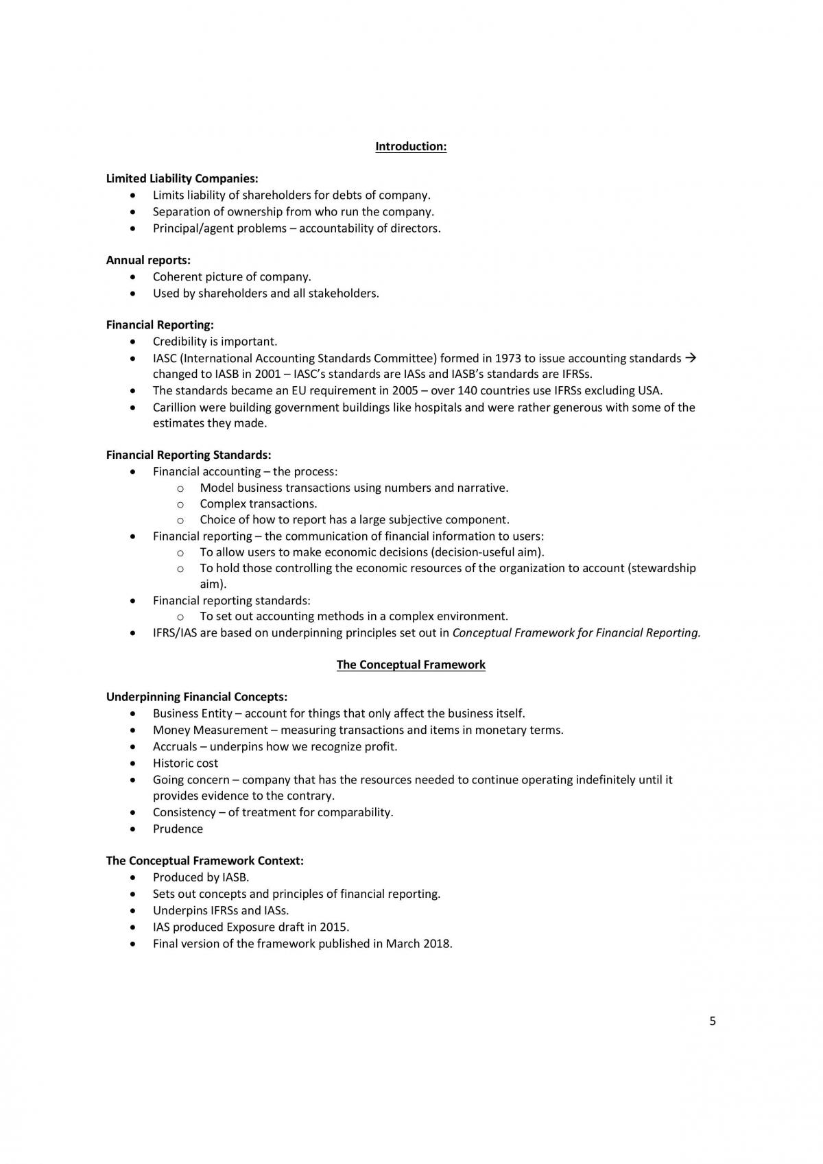 Financial Reporting 1 Notes - Page 5