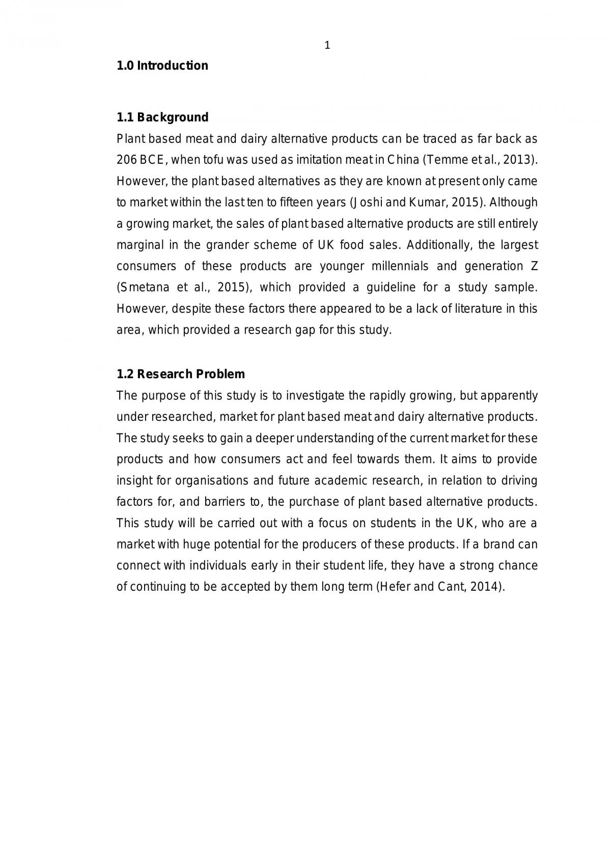 Dissertation - Plant based meat and dairy alternative products: future or fad?  - Page 5