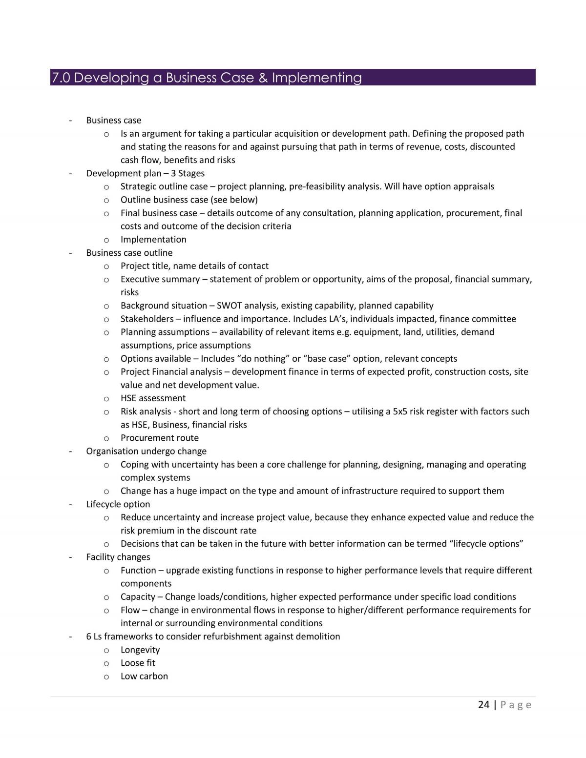 Built Asset Management Complete Study Notes - Page 25