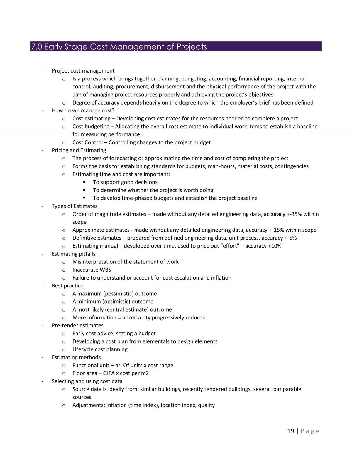 Project Management 2 Complete Study Notes - Page 20